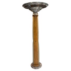 Lampadaire Art Déco 1920, France, matériau, bois