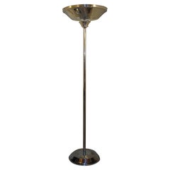 Lámpara de pie Art Decó 1930, Francia, Materiales: Cromo y Cristal