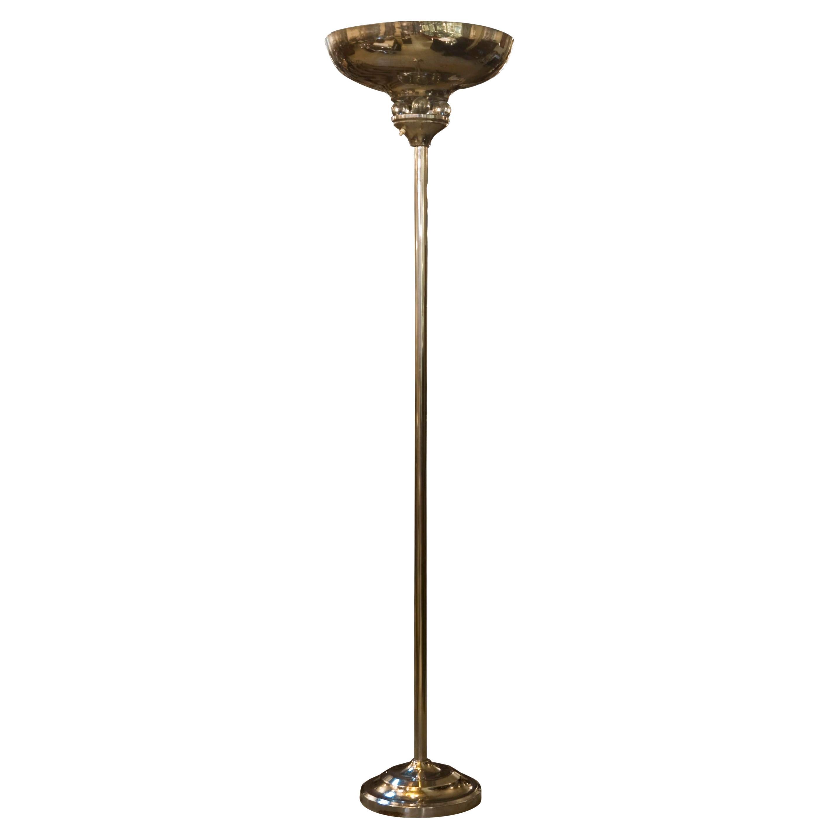 Lampadaire Art déco 1930, allemand en vente