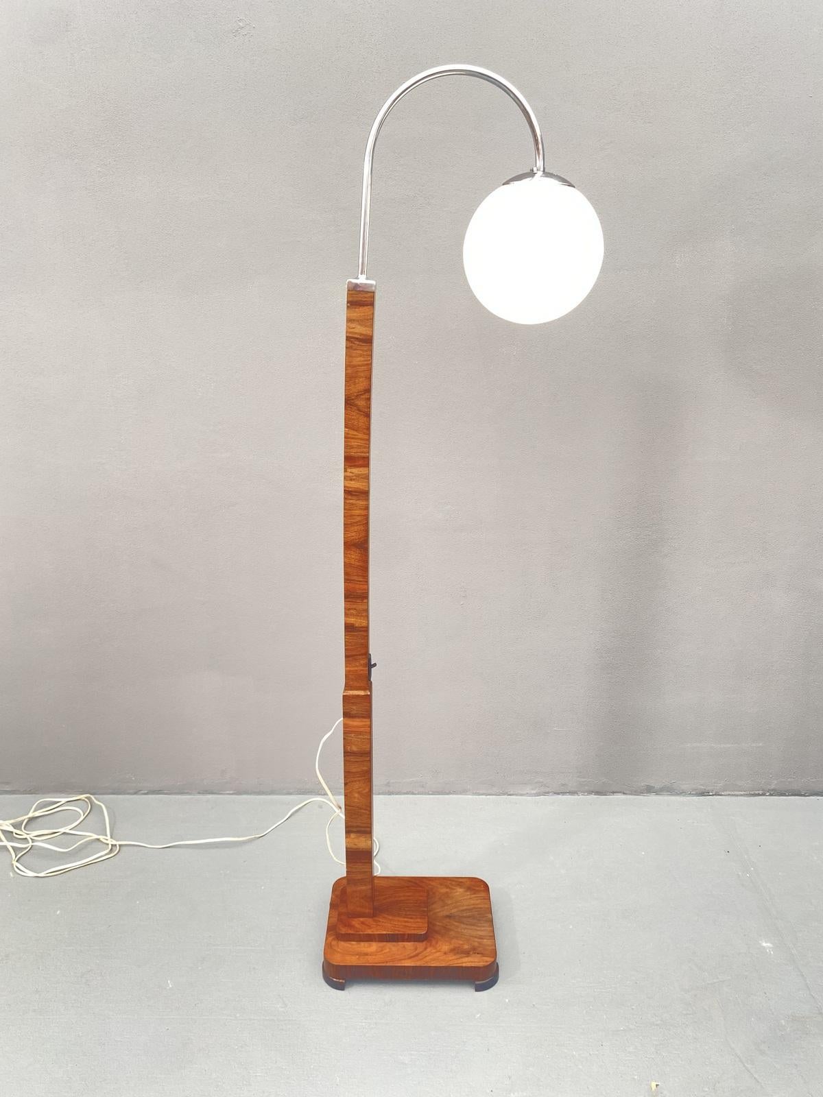 Art Deco Floor lamp ART DECO, 1930´s, Czechoslovakia For Sale