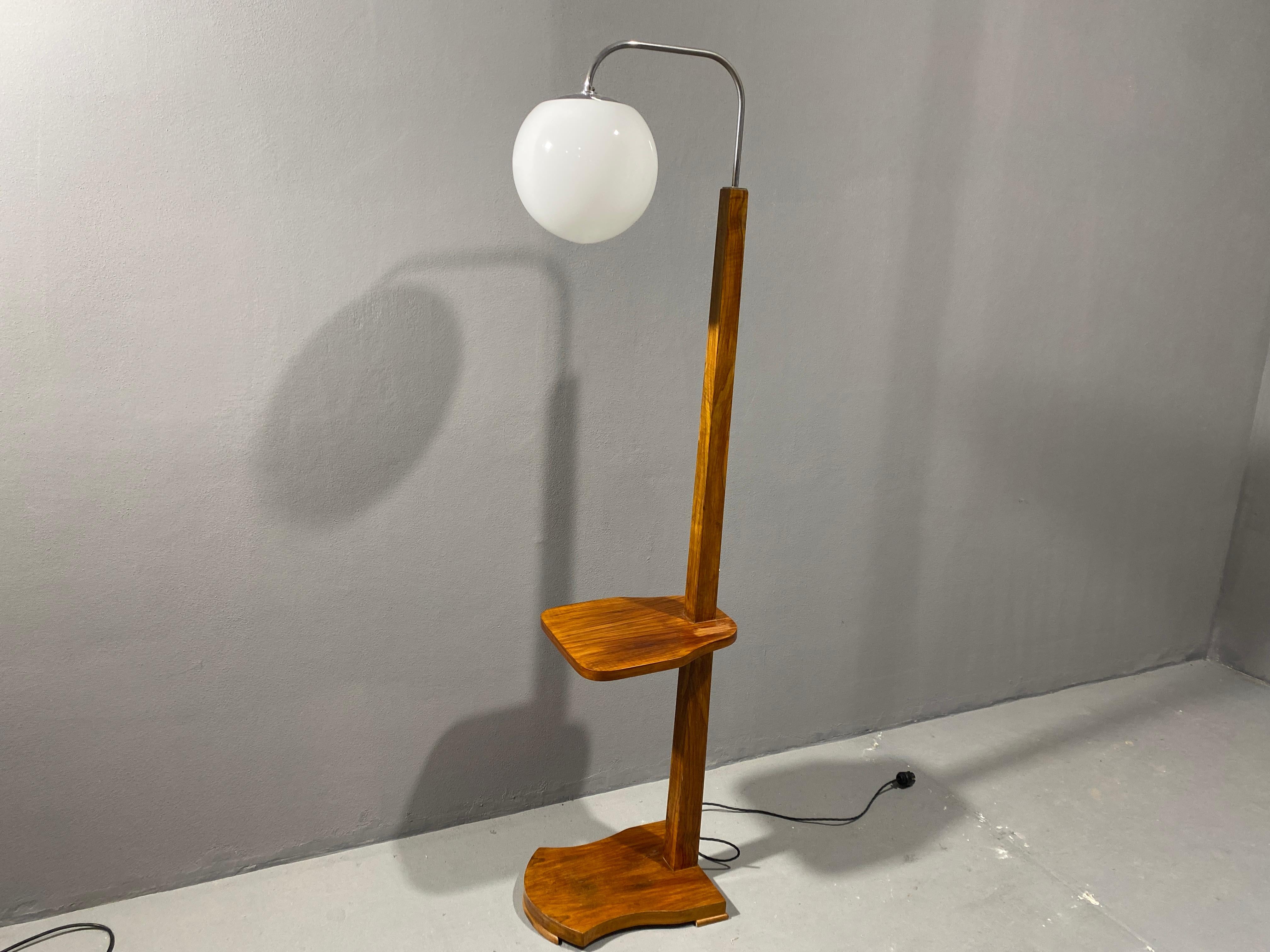 Floor lamp ART DECO, 1930´s, Czechoslovakia In Good Condition For Sale In Prague 8, CZ