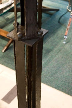 Floor Lamp Art Deco 1940, Italian, Materials: Iron and Murano