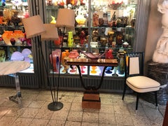 Floor Lamp Art Deco 1950, France, Materials: Iron and Bronze