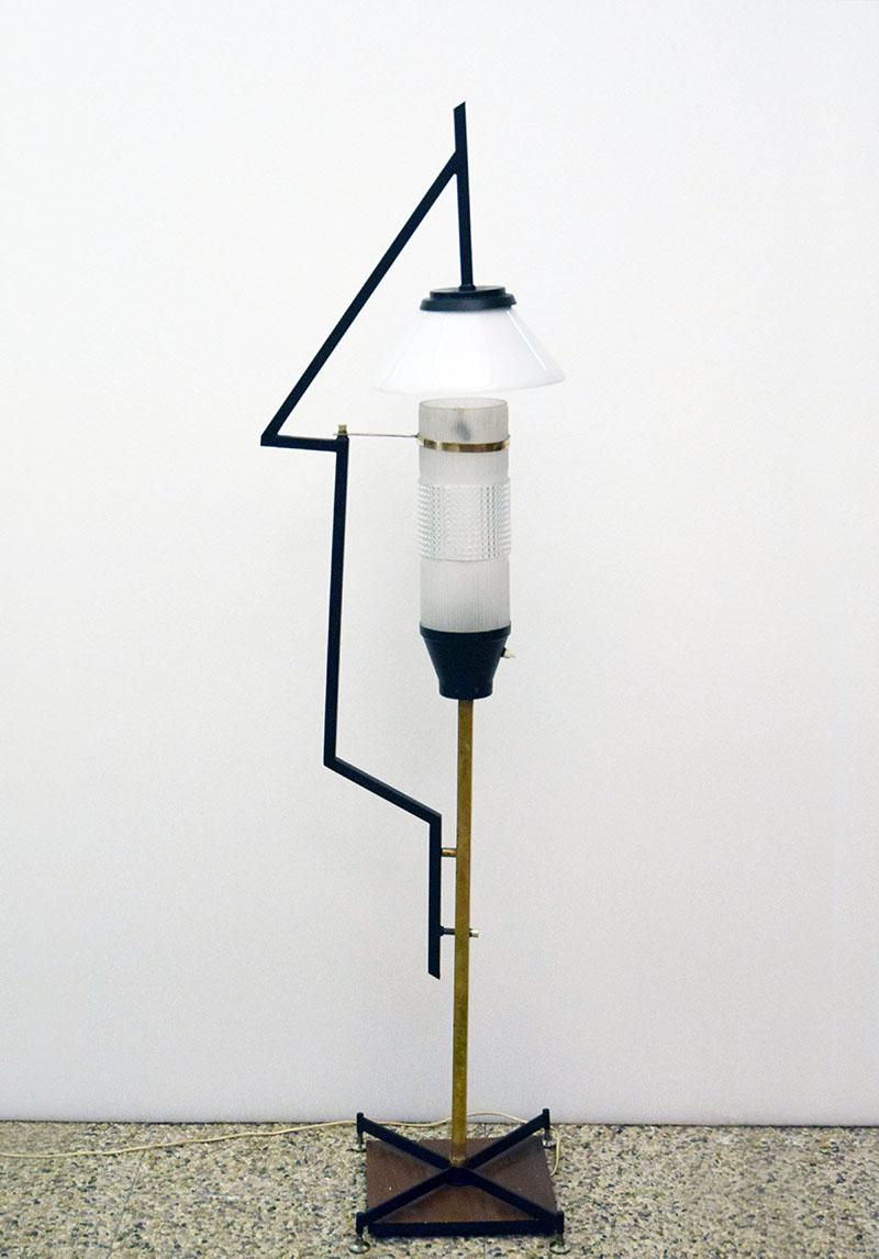 Mid-Century Modern Floor lamp attr. Stilnovo, 1950s en vente