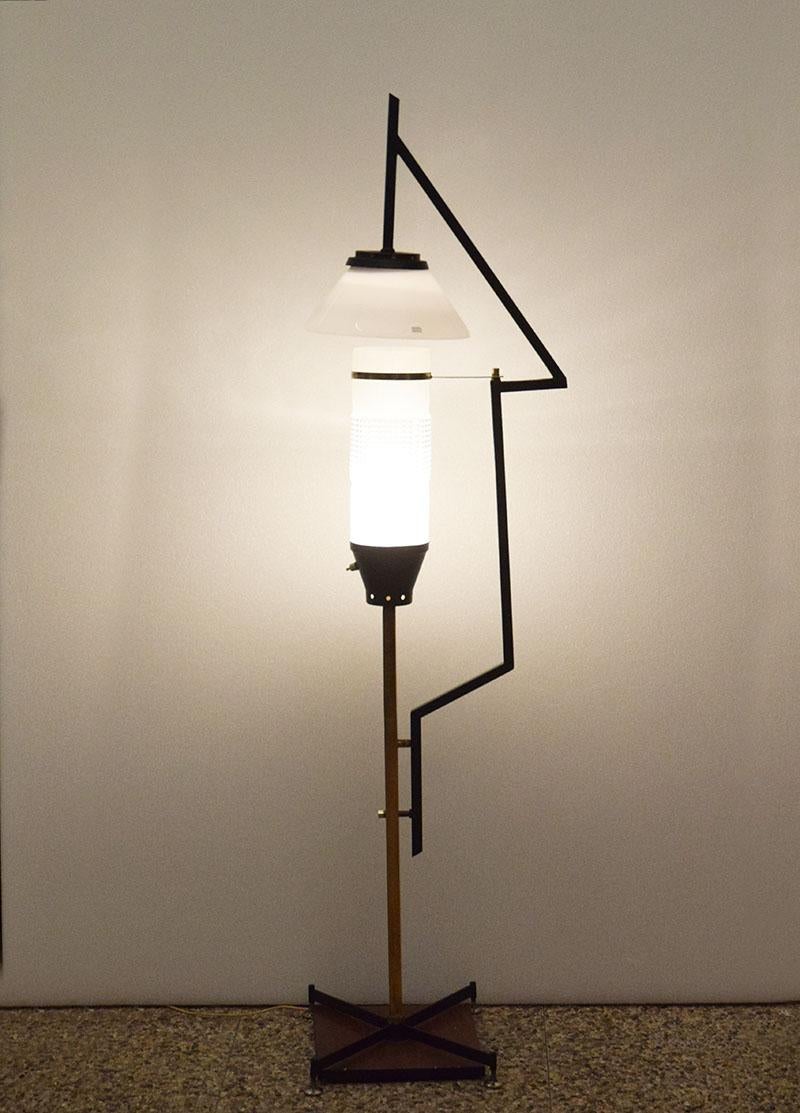 italien Floor lamp attr. Stilnovo, 1950s en vente