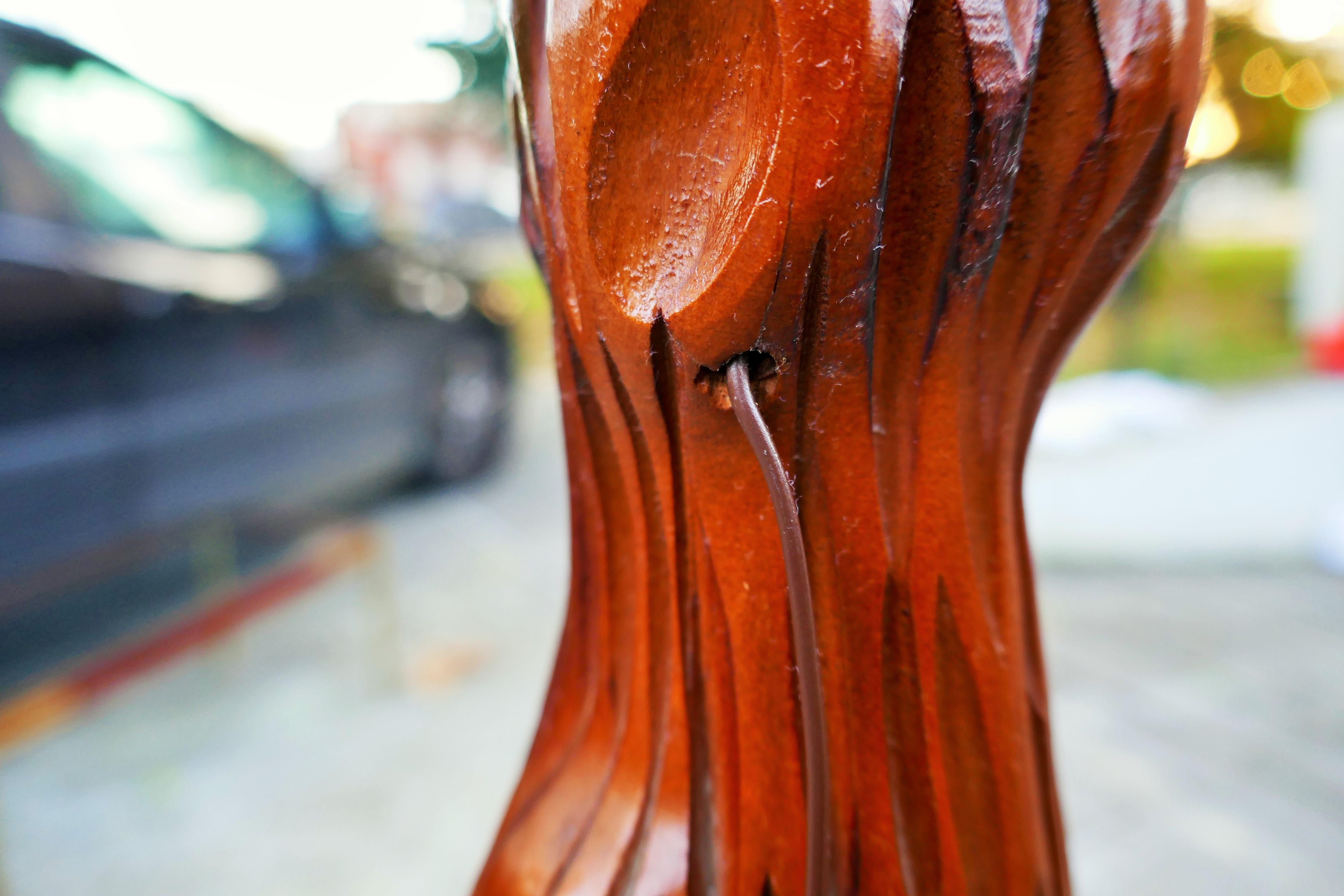 Floor lamp attributed to Aldo Tura In Good Condition For Sale In Lugo, IT