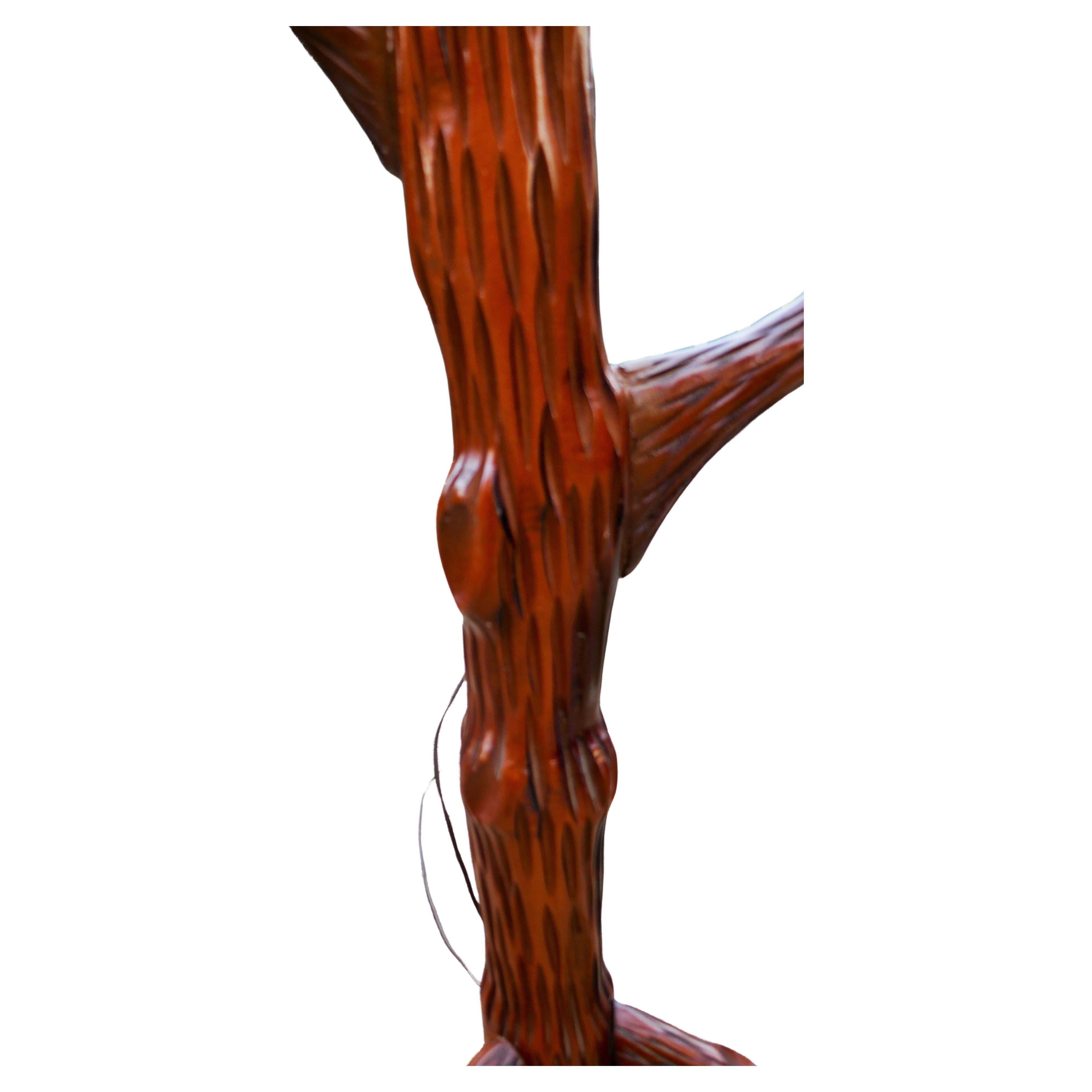 Wood Floor lamp attributed to Aldo Tura For Sale