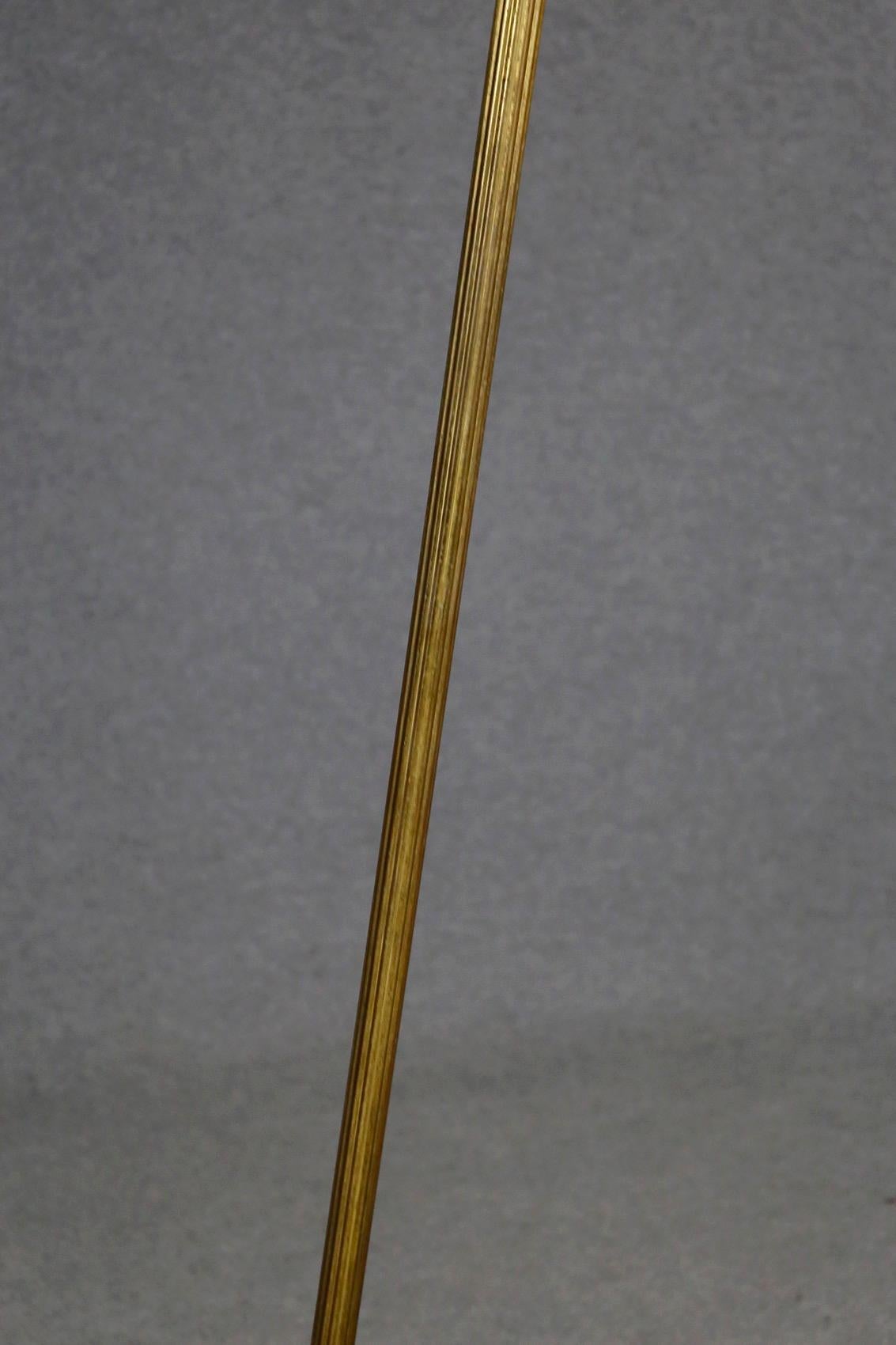 Italian Floor Lamp Attributed to BBPR Studio in Brass and Iron, 1940s