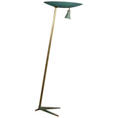 Floor Lamp Attributed to BBPR Studio in Brass and Iron, 1940s
