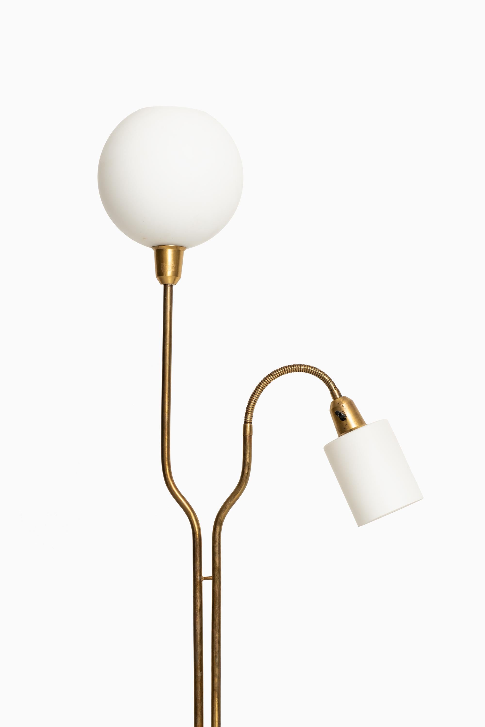 Rare floor lamp attributed to Hans Bergström. Produced by ASEA in Sweden.