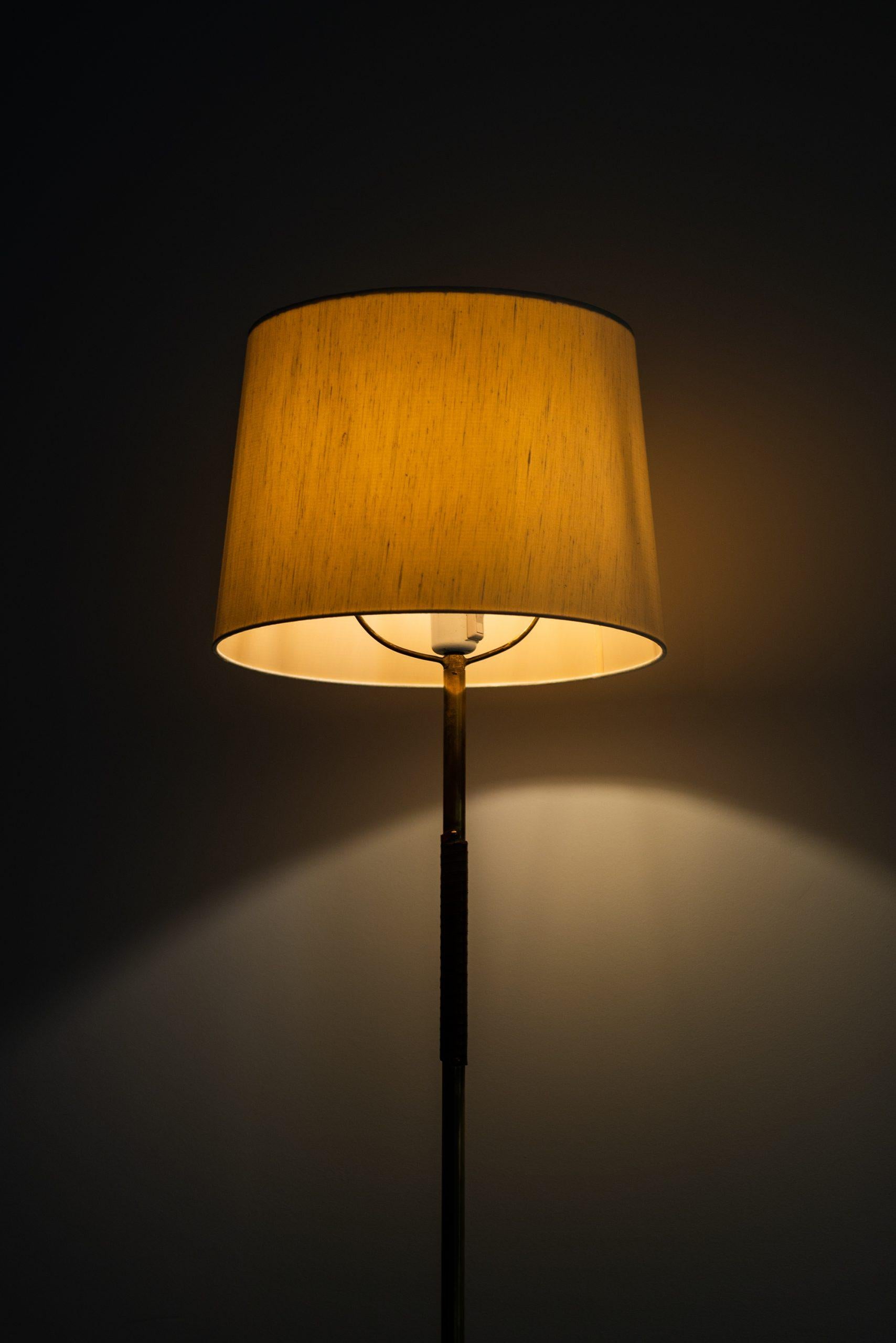 Brass Floor Lamp Attributed to Paavo Tynell Produced in Finland