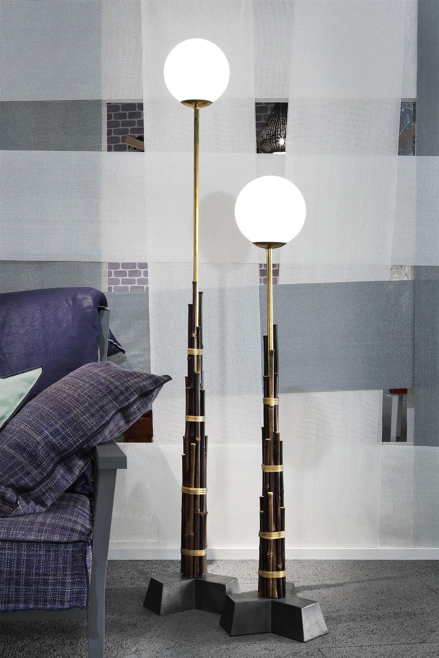 Floor Lamp Bamboos Medium For Sale 1