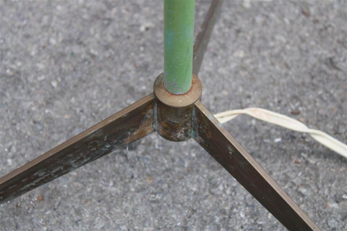 Lampadaire en laiton et laque avec verre de torpille  Arredoluce Chiarini Bruno Bon état - En vente à Palermo, Sicily