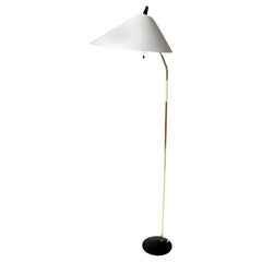 Floor Lamp, Brass Black Cast Iron, Austria, 1960