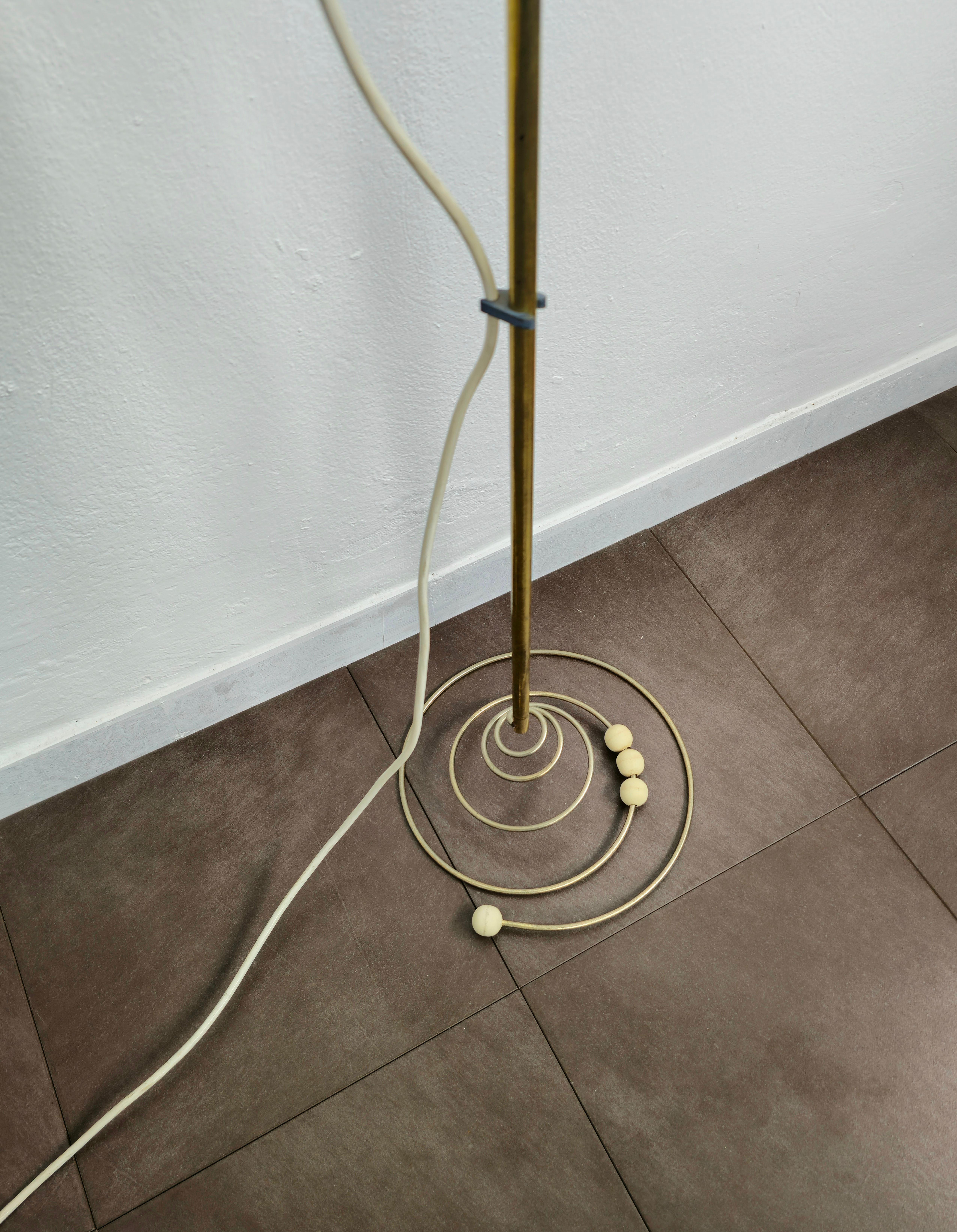 Floor Lamp Brass Golden Metal Francesco Fois for Reggiani Midcentury Italy 1970s 4