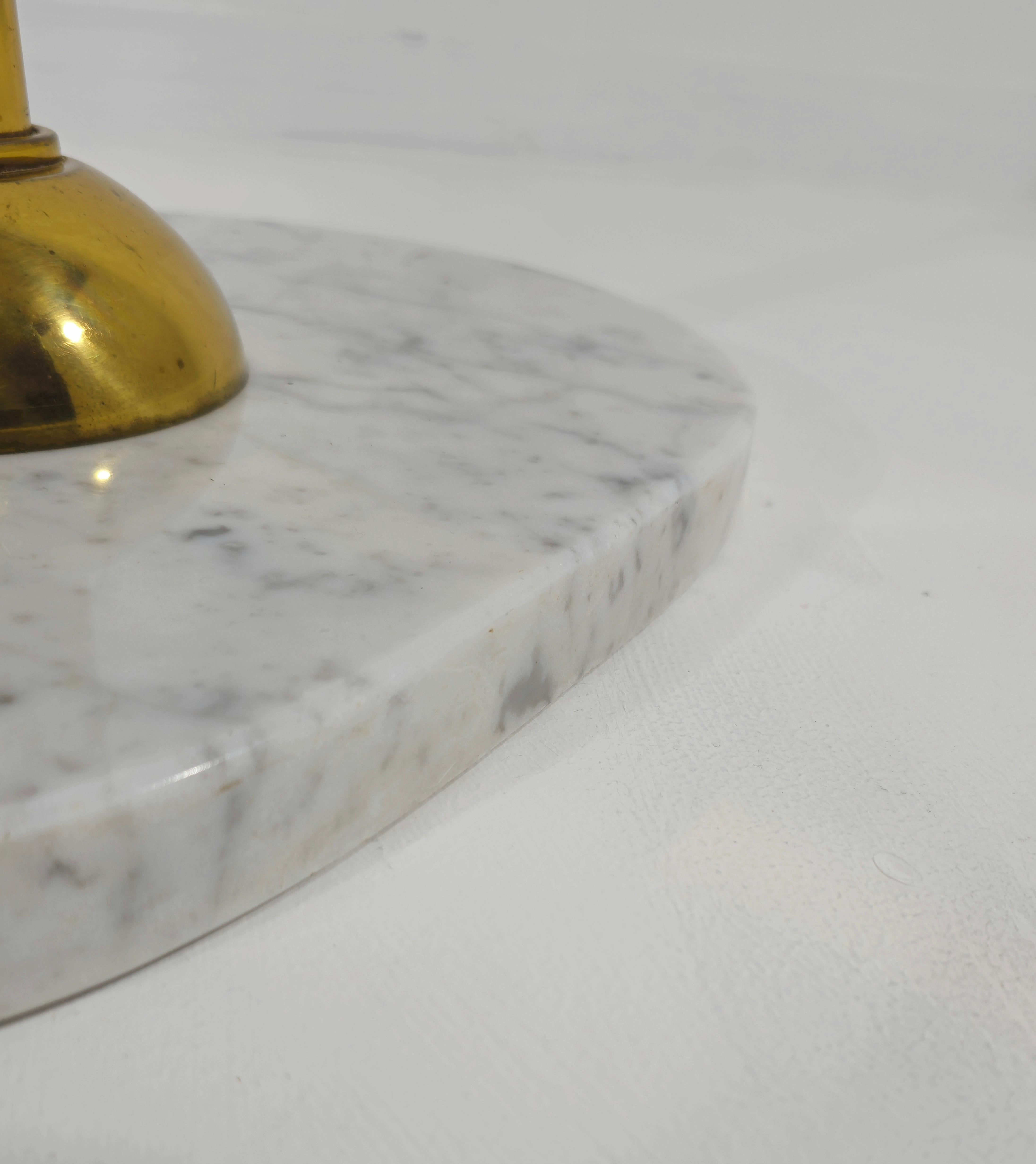Floor Lamp Brass Murano and Marble Design Italy 1970s Mid-Century Modern For Sale 4