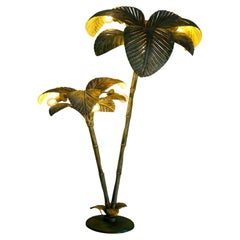 Lampadaire palmier en laiton Sergio Terzani 1970