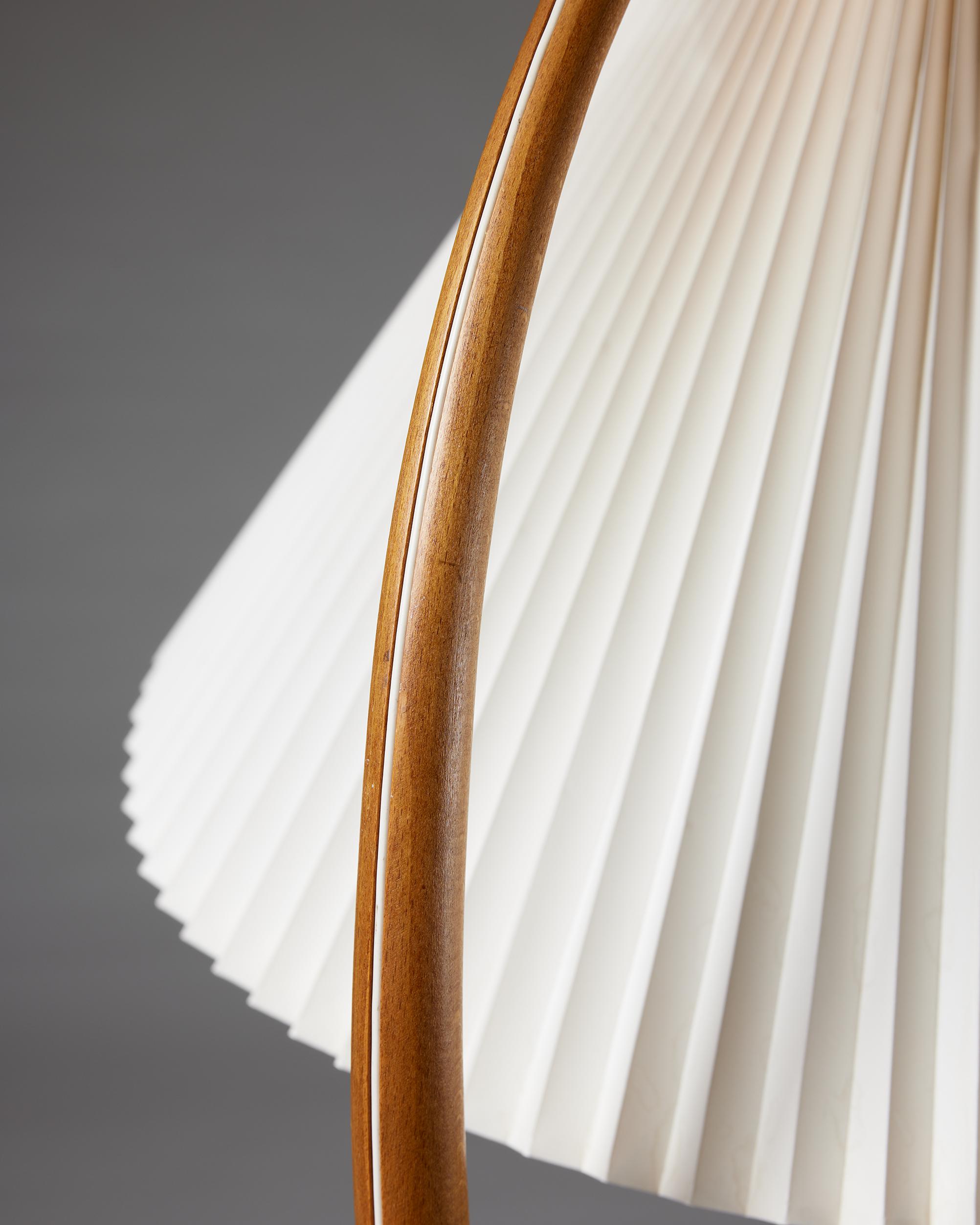 Plastic Floor lamp ‘Bridge’ designed by Severin Hansen Jr. for Haslev Möbler, Denmark For Sale
