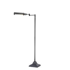 Floor Lamp, Bronze Finish, Articulated Arm, Vintage Design.