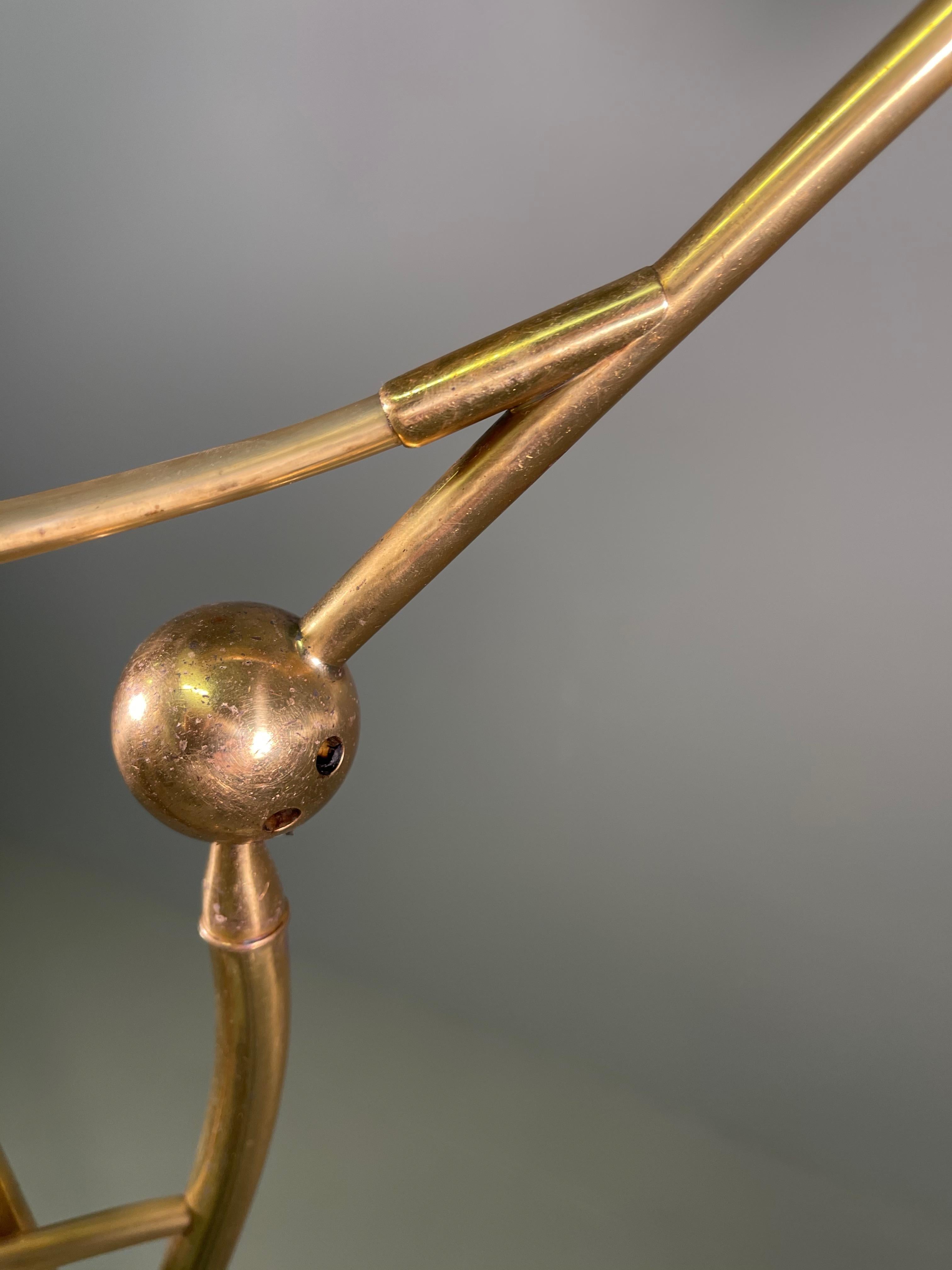 Brass Floor Lamp by Angelo Lelii for Arredoluce For Sale