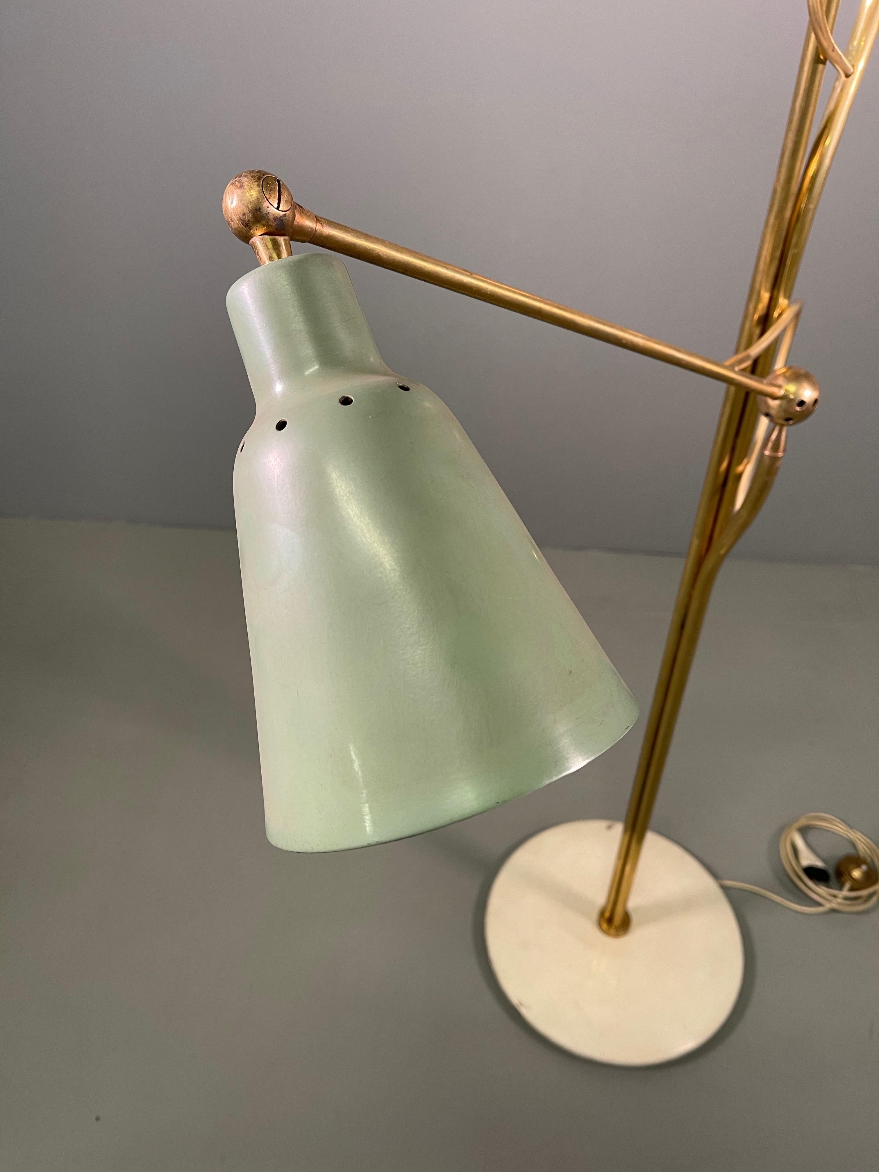 Mid-Century Modern Floor Lamp by Angelo Lelii for Arredoluce For Sale