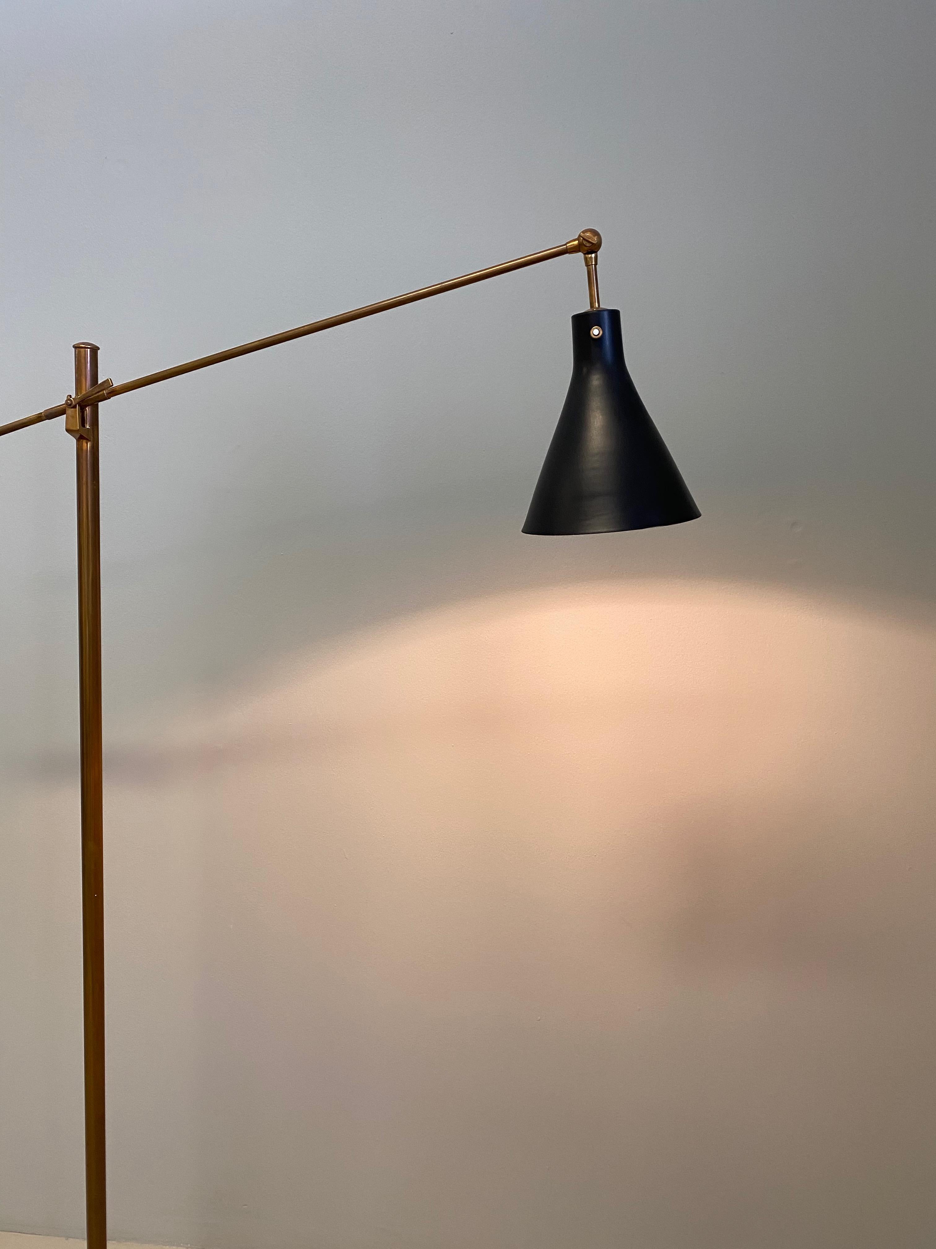 Mid-Century Modern Floor Lamp by Angelo Lelli for Arredoluce