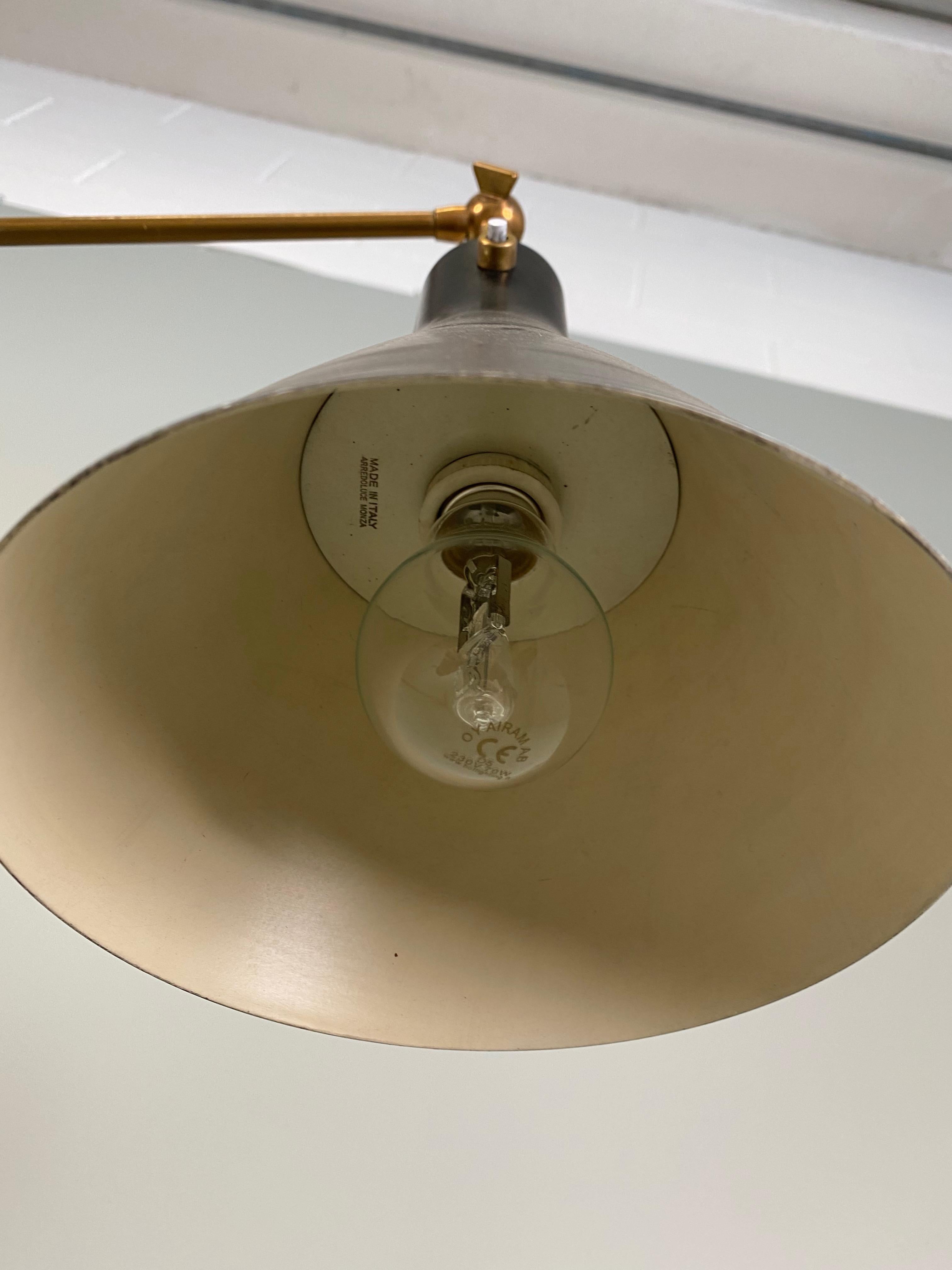 Brass Floor Lamp by Angelo Lelli for Arredoluce