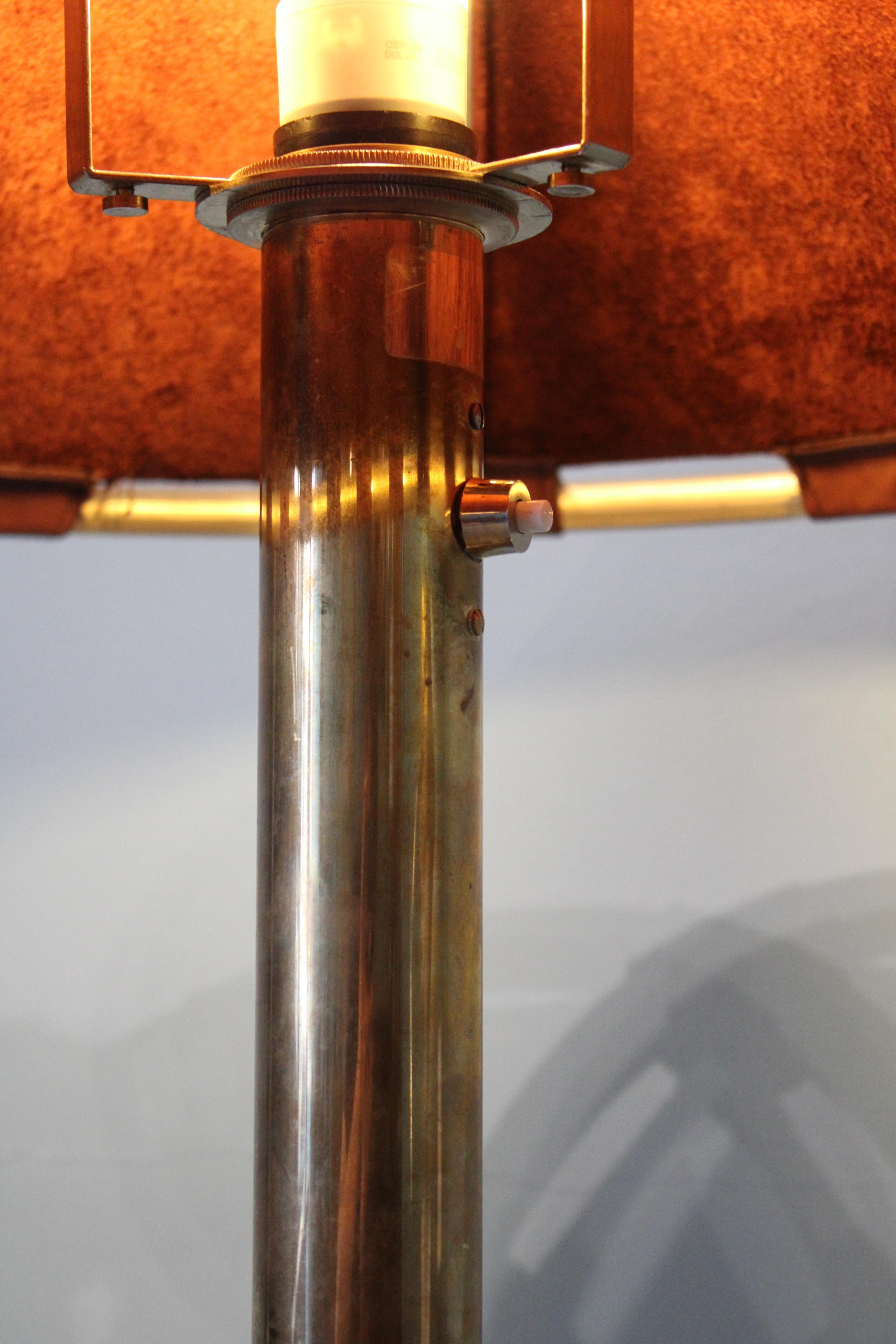 Brass Floor Lamp by Anna Ehrner for Ateljé Lyktan For Sale