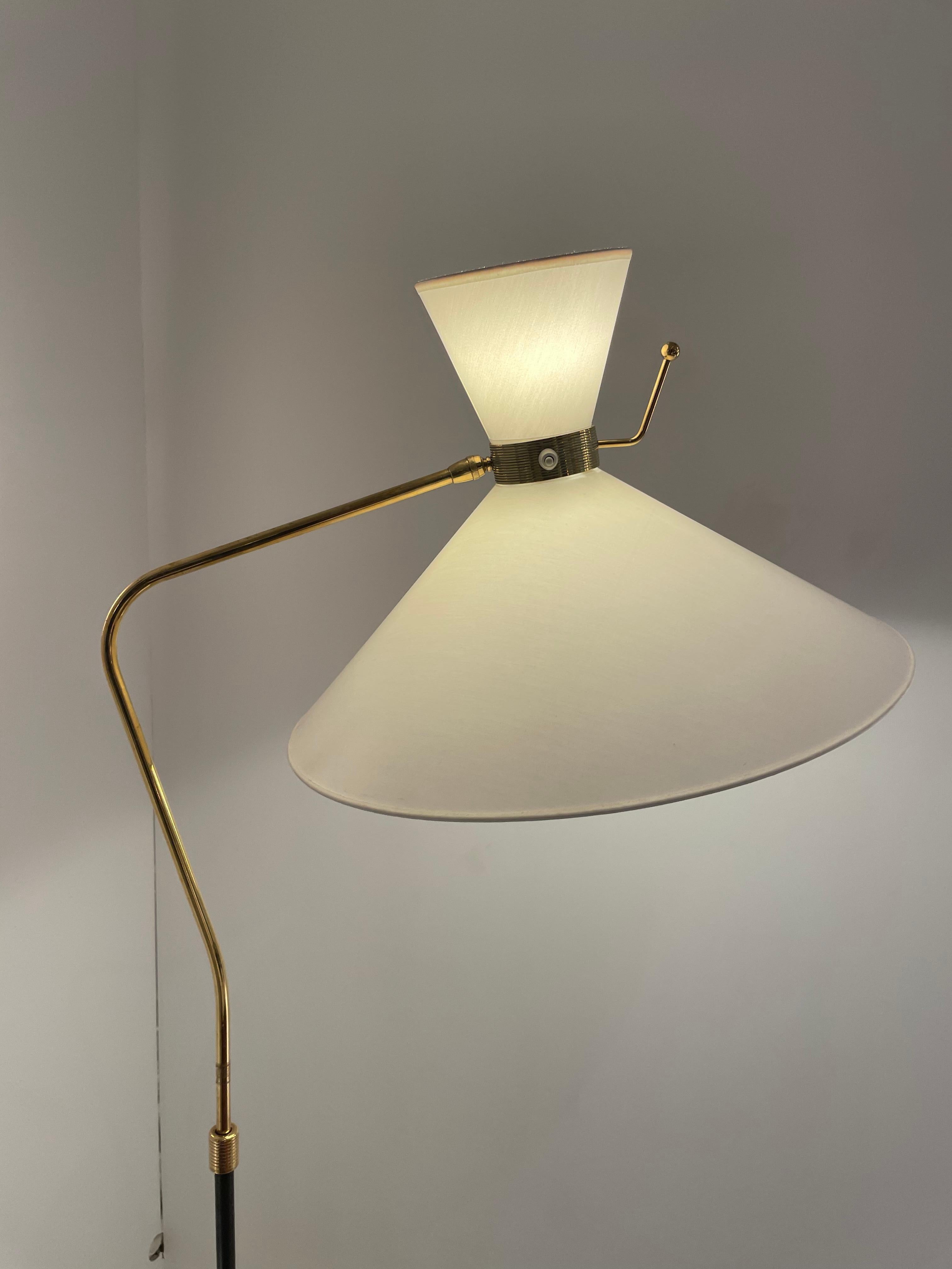 Mid-Century Modern Floor Lamp by Arlus  For Sale