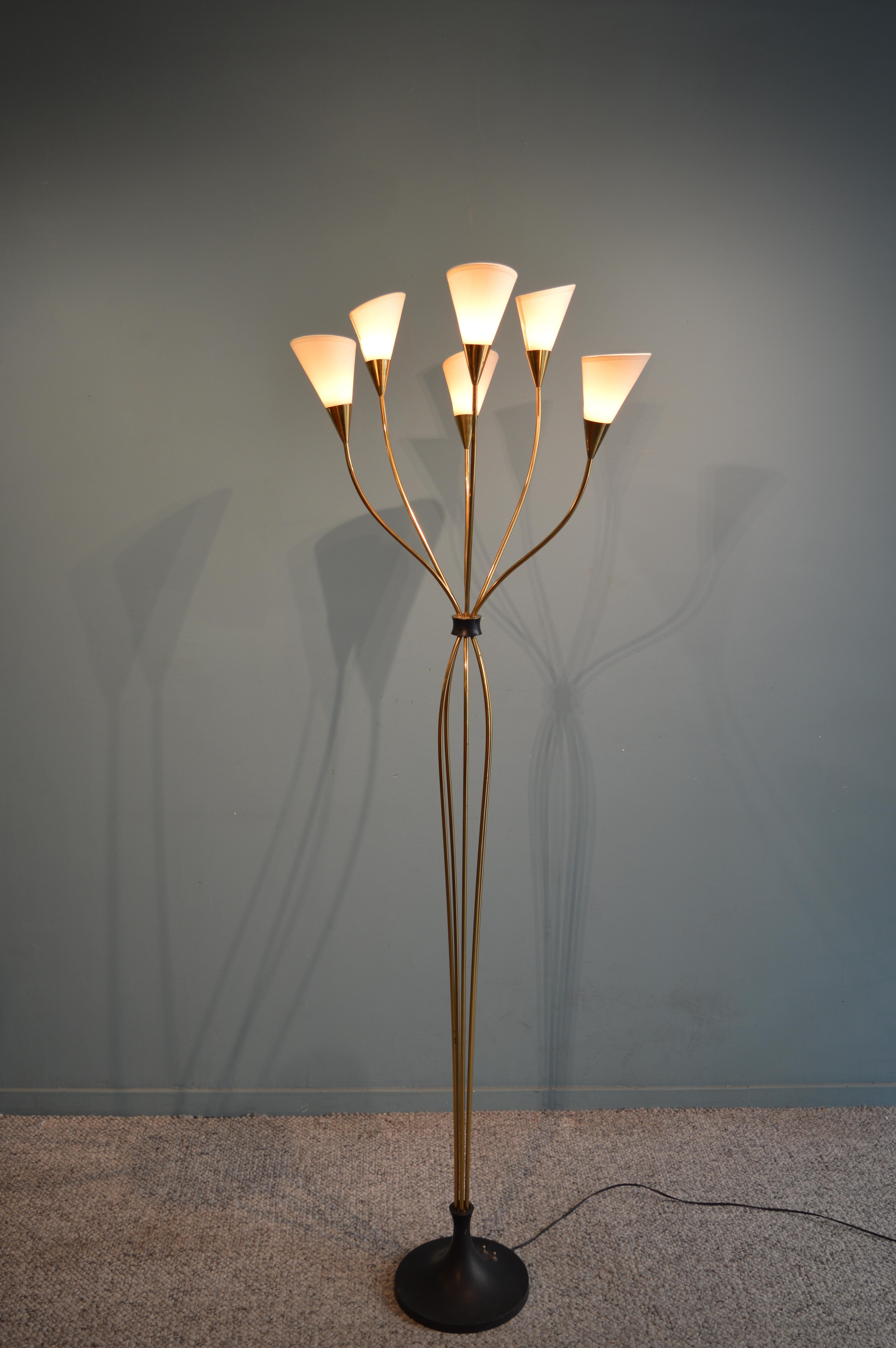 Mid-Century Modern Floor Lamp by Arlus For Sale