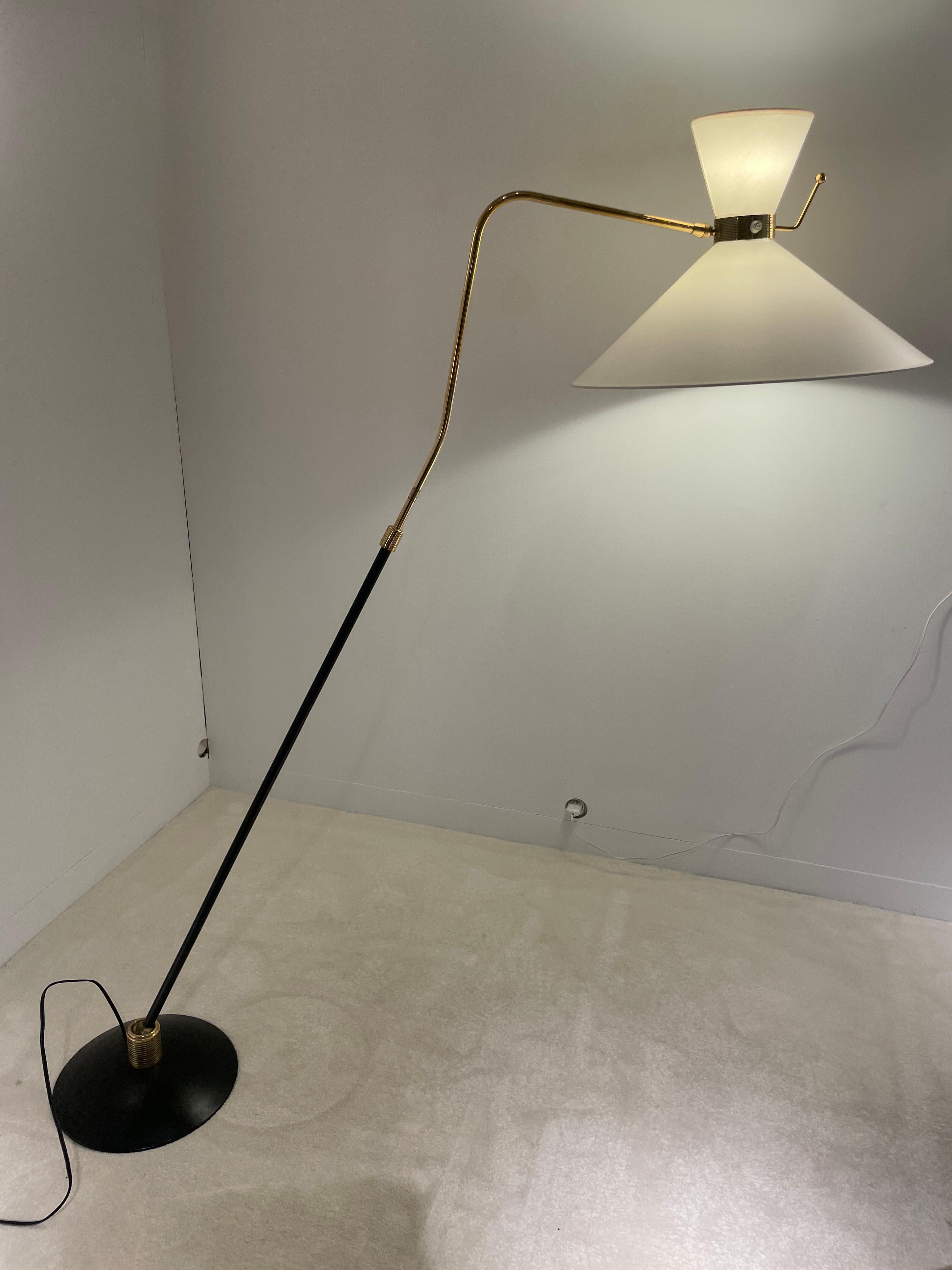 Floor Lamp by Arlus  In Good Condition For Sale In Saint-Ouen, FR