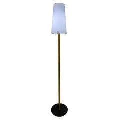 Floor Lamp by Aureliano Toso in Murano Glass and Brass, Italy, circa 1975