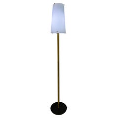 Retro Floor Lamp by Aureliano Toso in Murano Glass and Brass, Italy, circa 1975