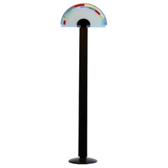 Lampada da terra di AV One in vetro di Murano e metallo nero