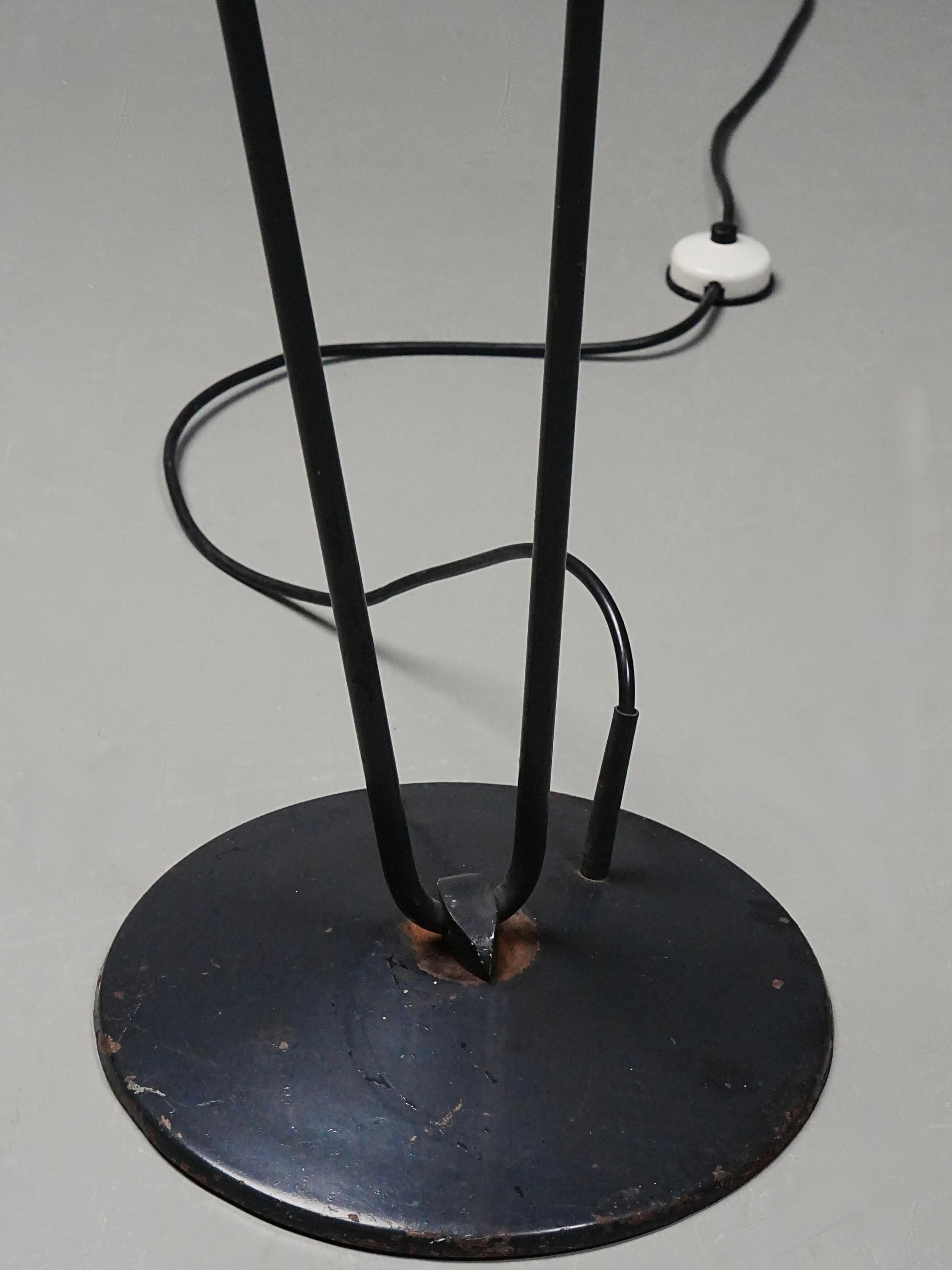 20th Century Floor Lamp by Carl Moor for BAG Turgi in Metal and Brass, Switzerland, 1950's For Sale