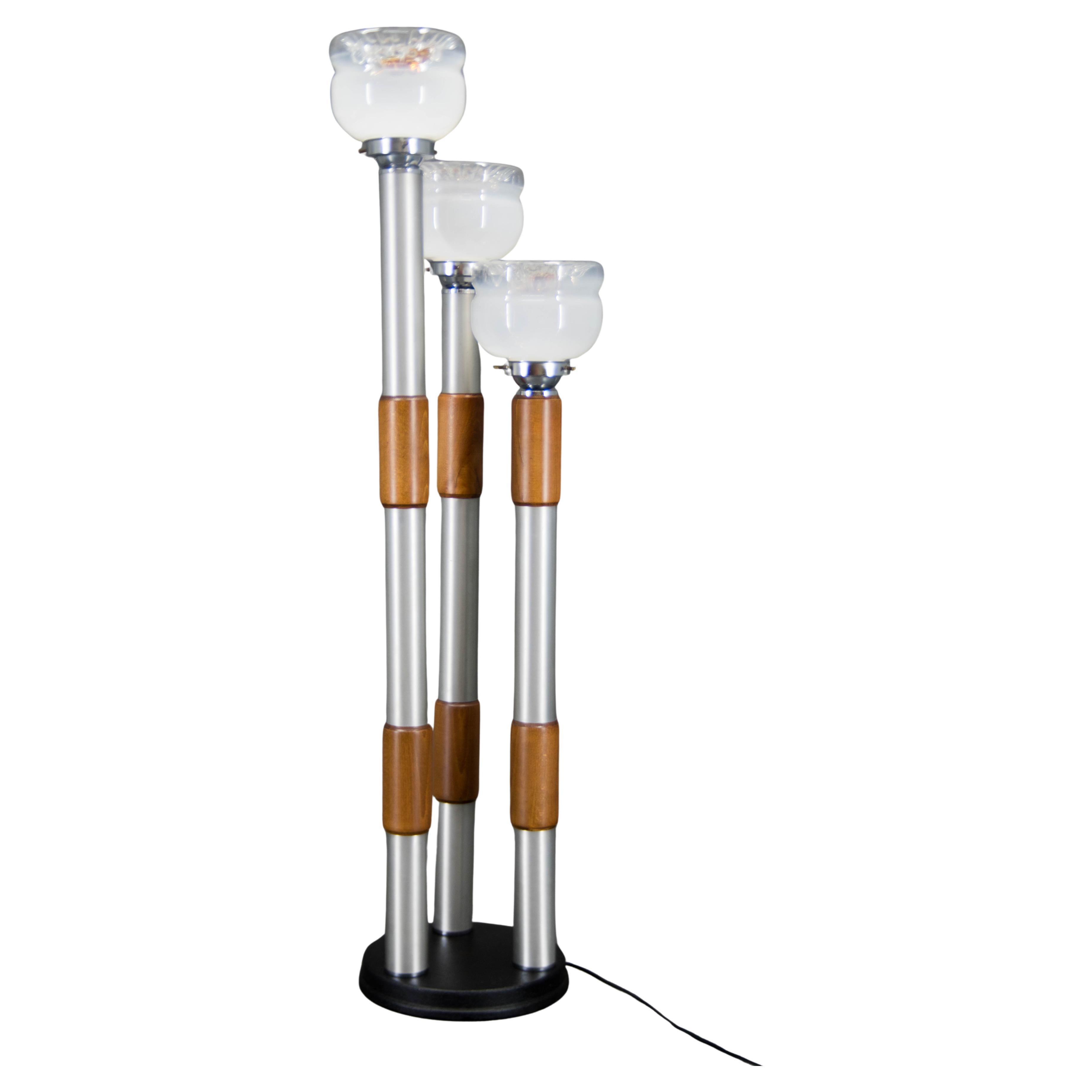 Floor Lamp by Carlo Nason for Mazzega, Murano Glass, 1970s