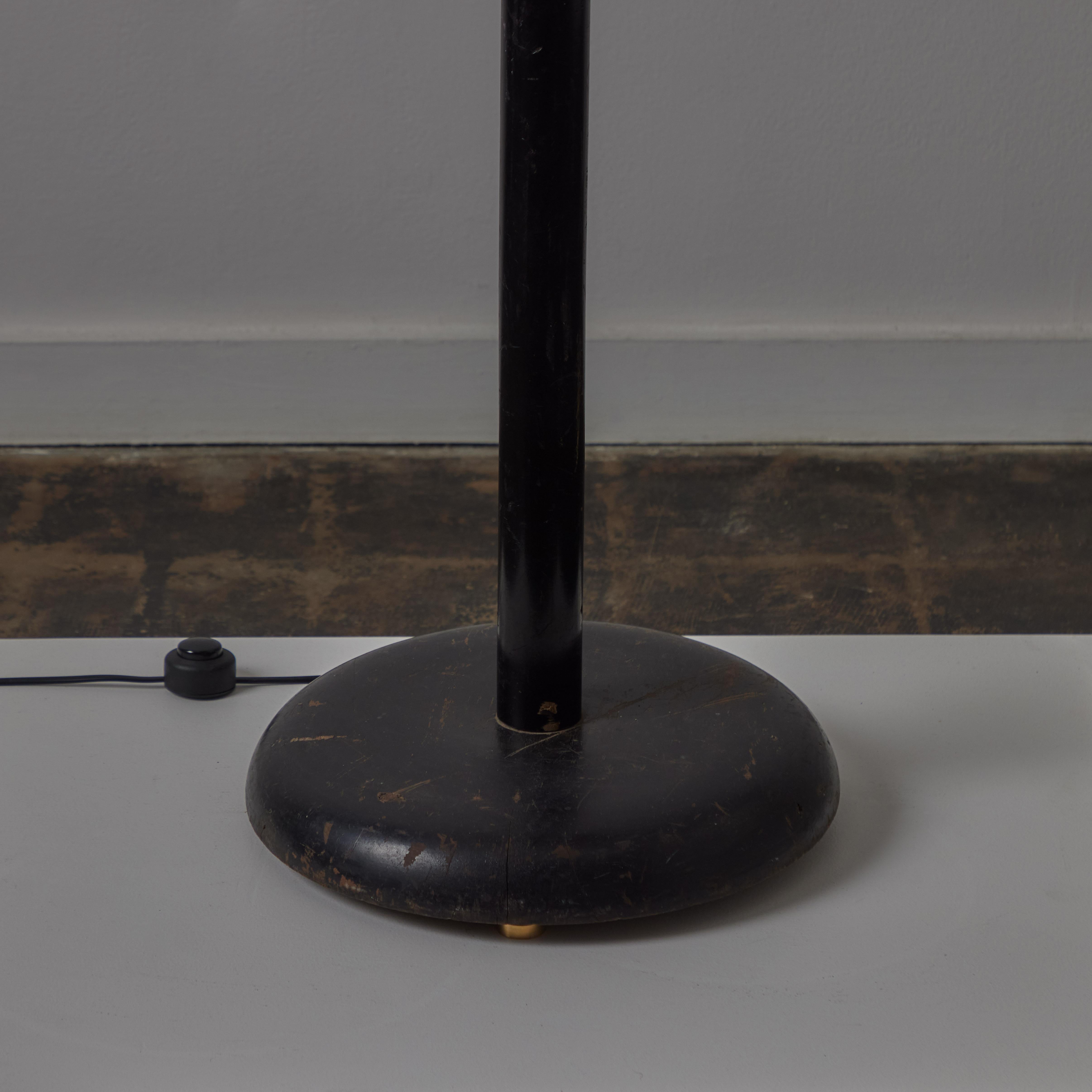 Ebonized Floor Lamp by Charles Dudouyt For Sale