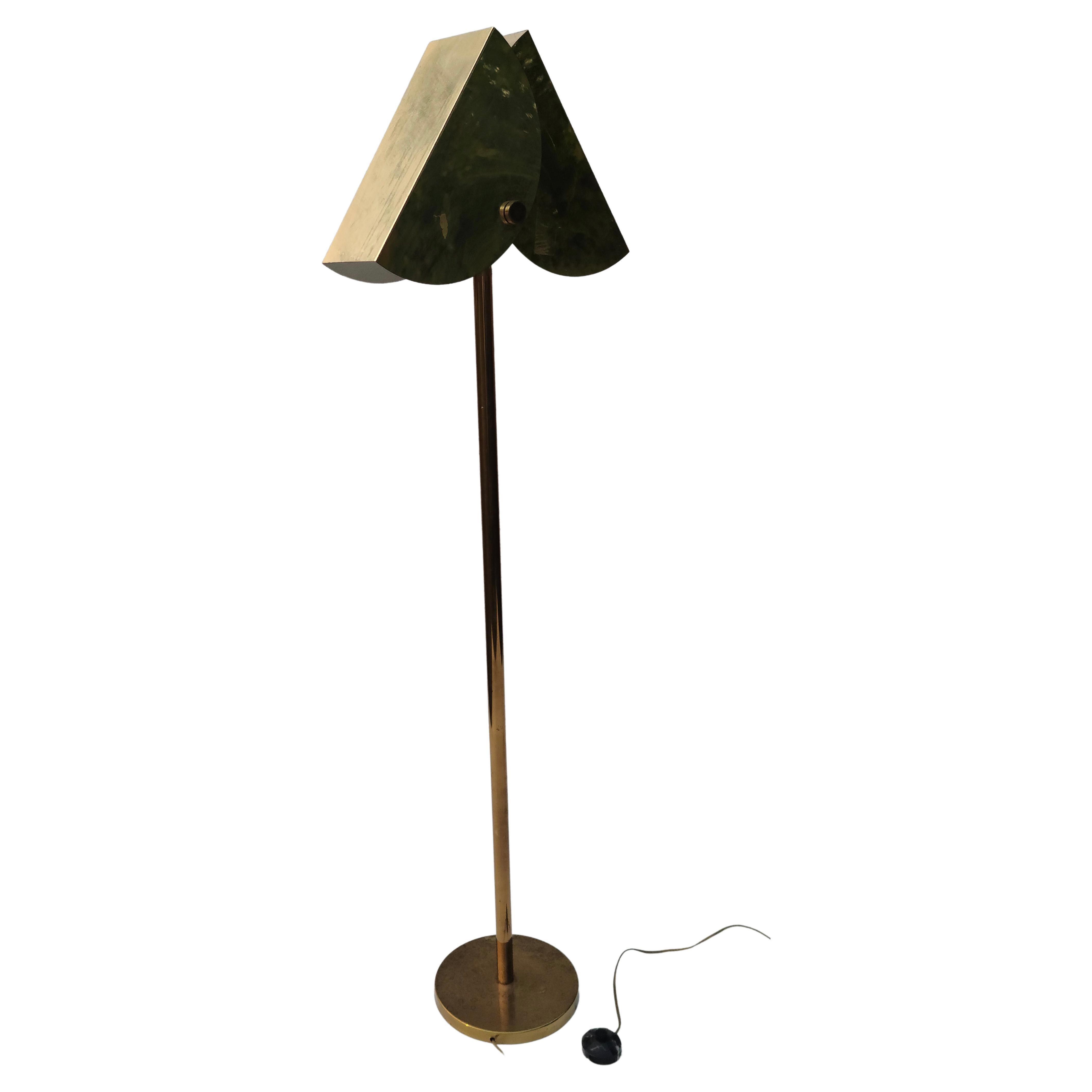 Please feel free to message for accurate shipping to your location.

Floor Lamp by Curtis Jere. Brass finish over steel. Unrestored.