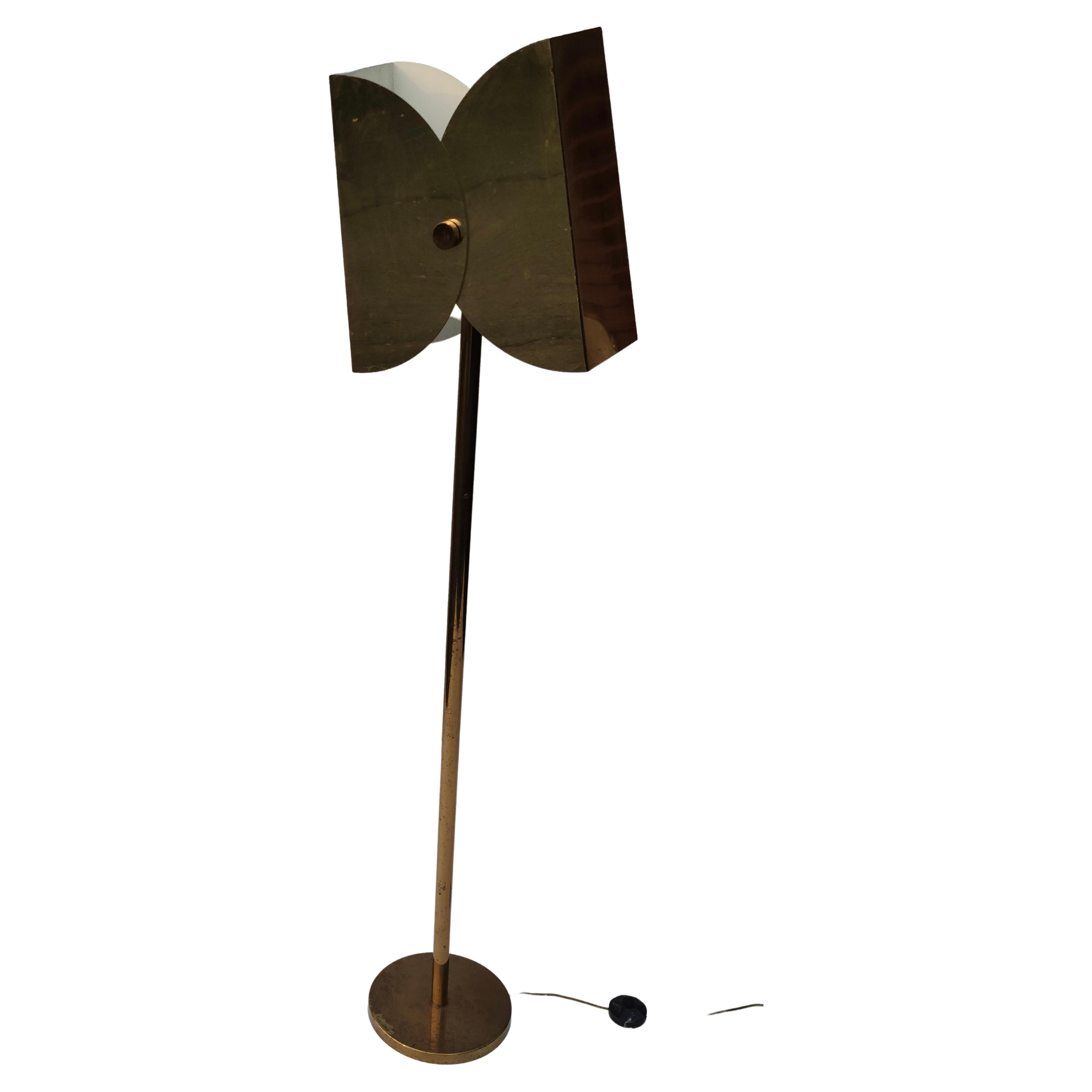 Floor Lamp by Curtis Jere Brass Finish For Sale 2