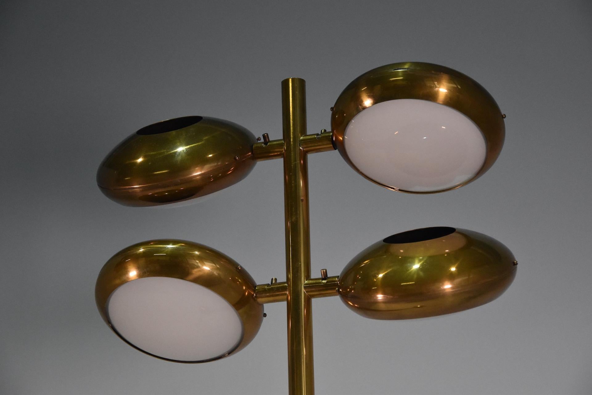 Brass Floor Lamp by Fontana Arte, Model No. 2380