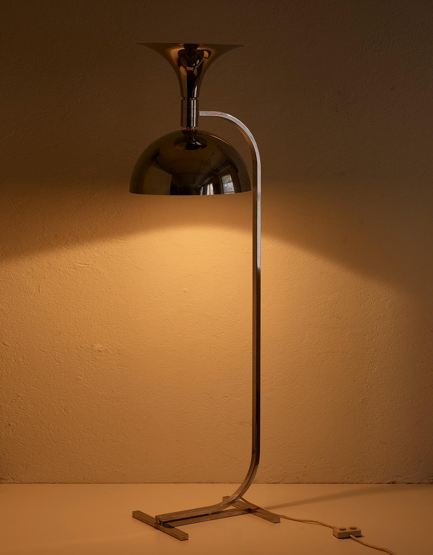 Chrome Floor Lamp by Franca Helg and Franco Albini, 1969