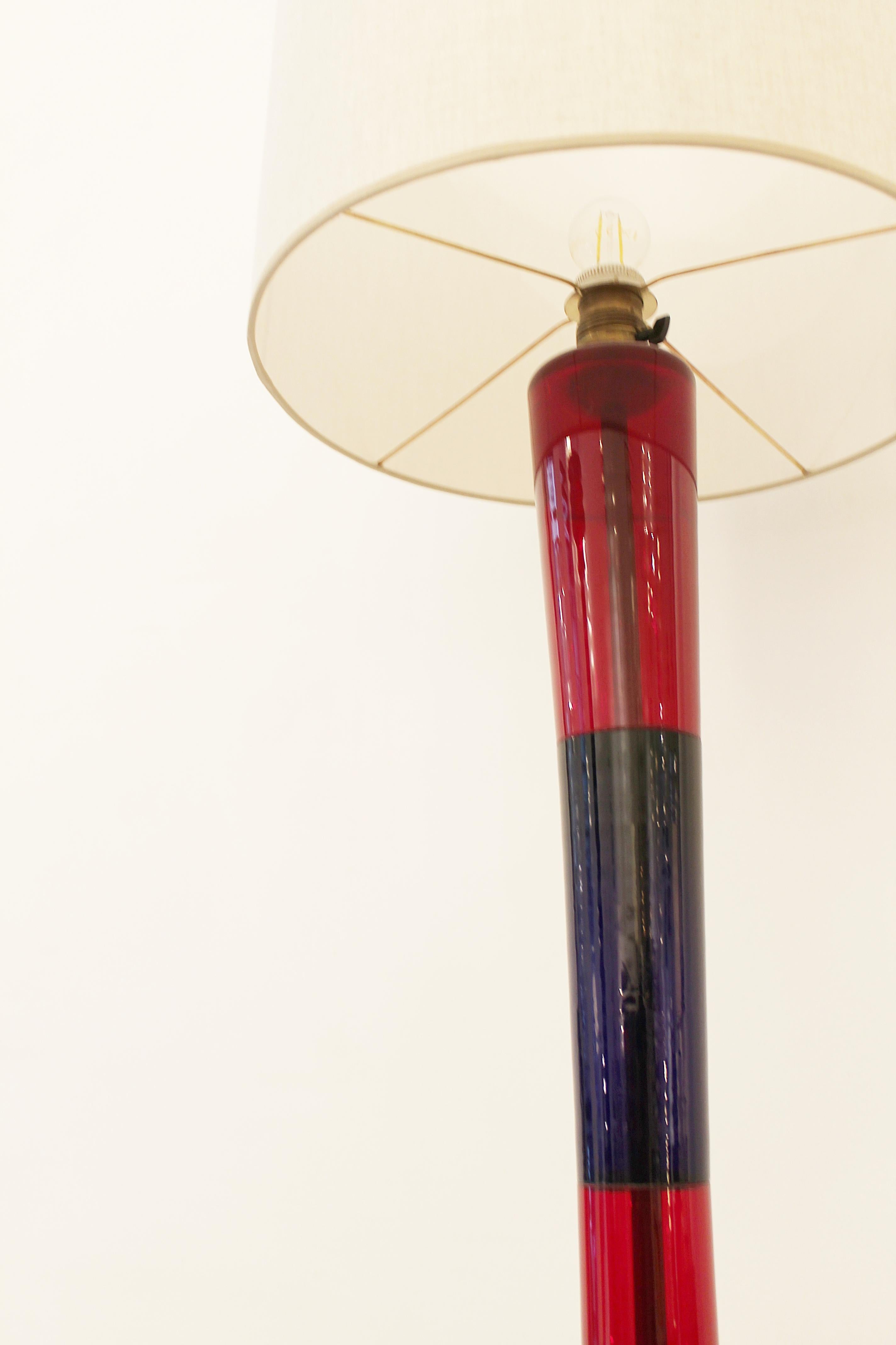 Stehlampe von Fulvio Bianconi für Venini, Italien, 1950er Jahre (Italienisch) im Angebot