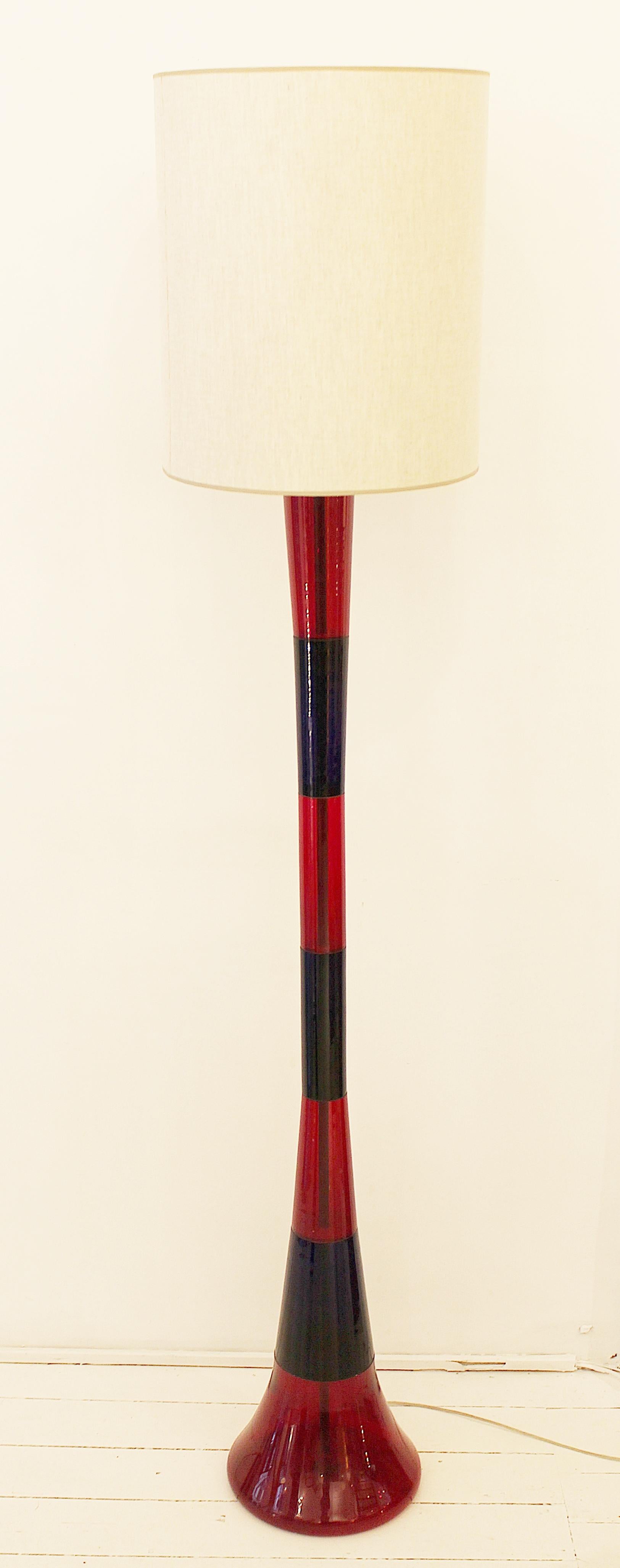 Floor Lamp by Fulvio Bianconi for Venini, Italy, 1950s In Good Condition In Brussels, BE