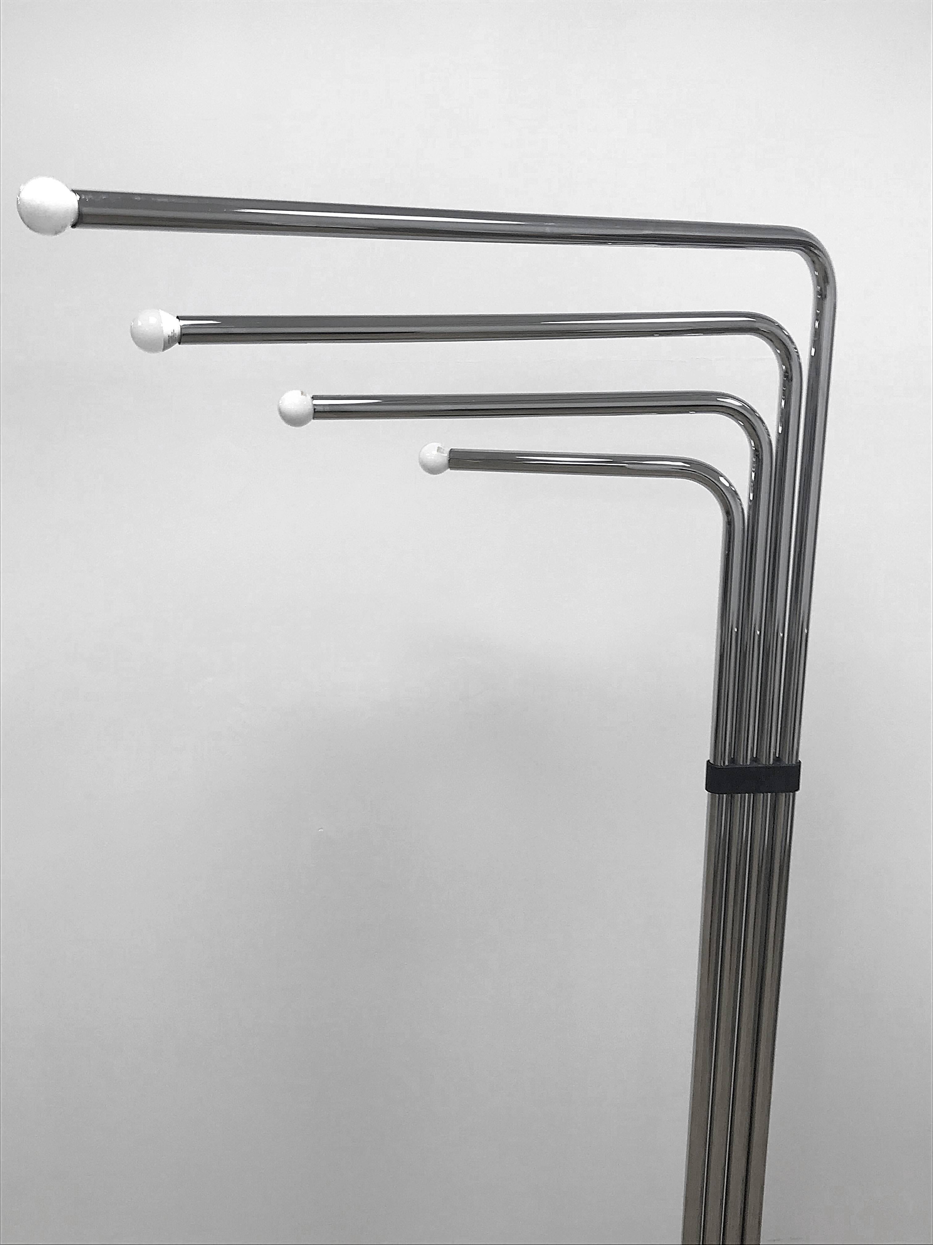 Italian Floor Lamp by Goffredo Reggiani, Metal Chrome, Italy, 1970s, Lighting