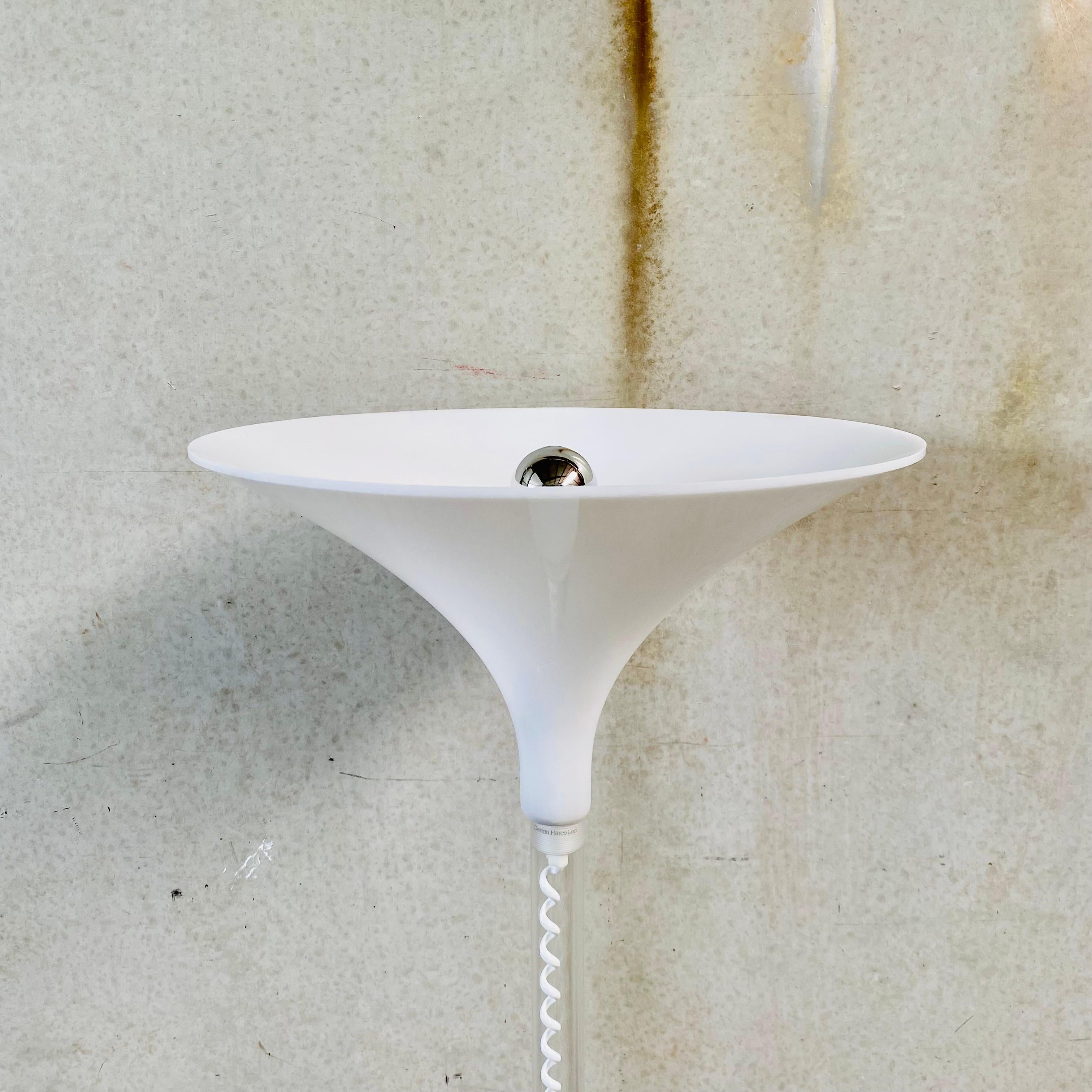 Mid-Century Modern Mid-century lucite Floor Lamp by Harco Loor, the Netherlands, 1980's For Sale