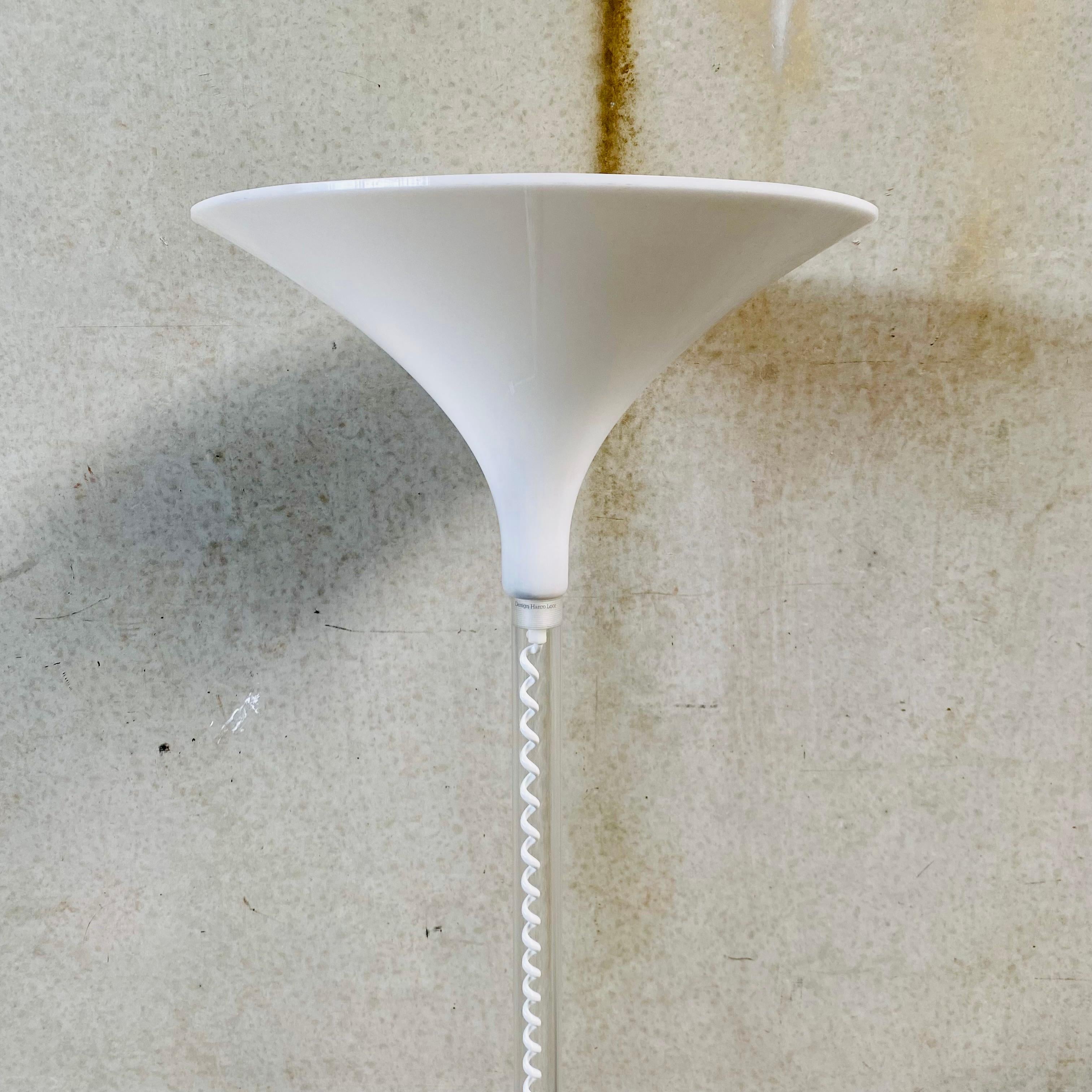 Dutch Mid-century lucite Floor Lamp by Harco Loor, the Netherlands, 1980's For Sale
