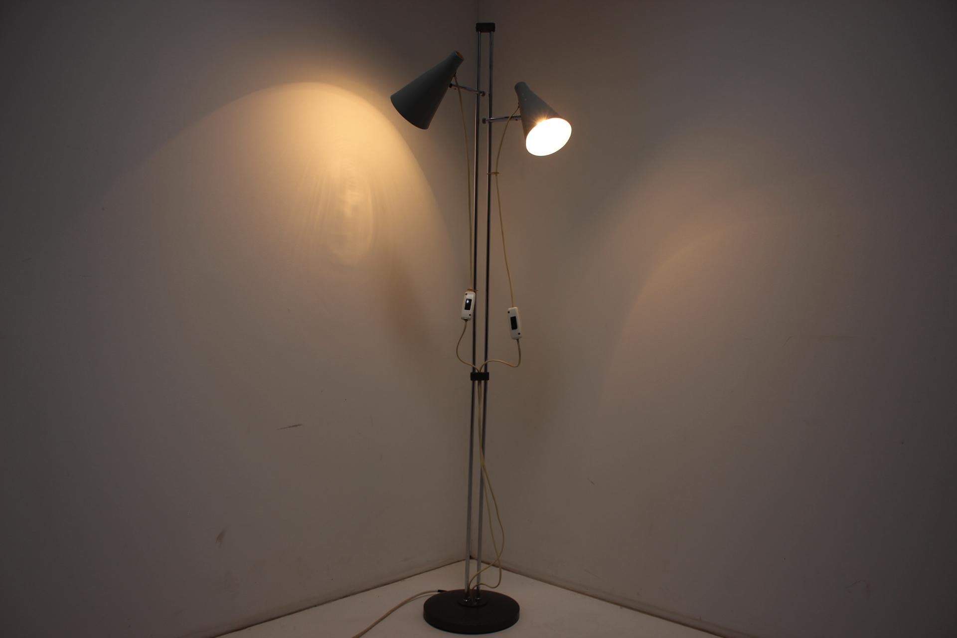 Floor Lamp by Hurka for Lidokov , 1960s, Czechoslovakia For Sale 5