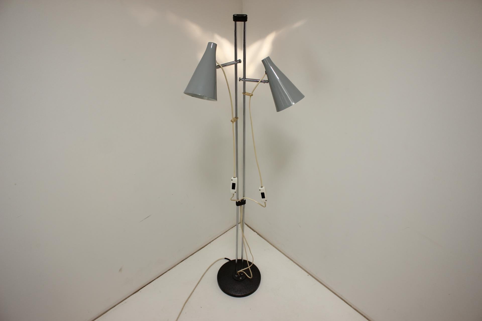 Floor Lamp by Hurka for Lidokov , 1960s, Czechoslovakia In Good Condition For Sale In Praha, CZ