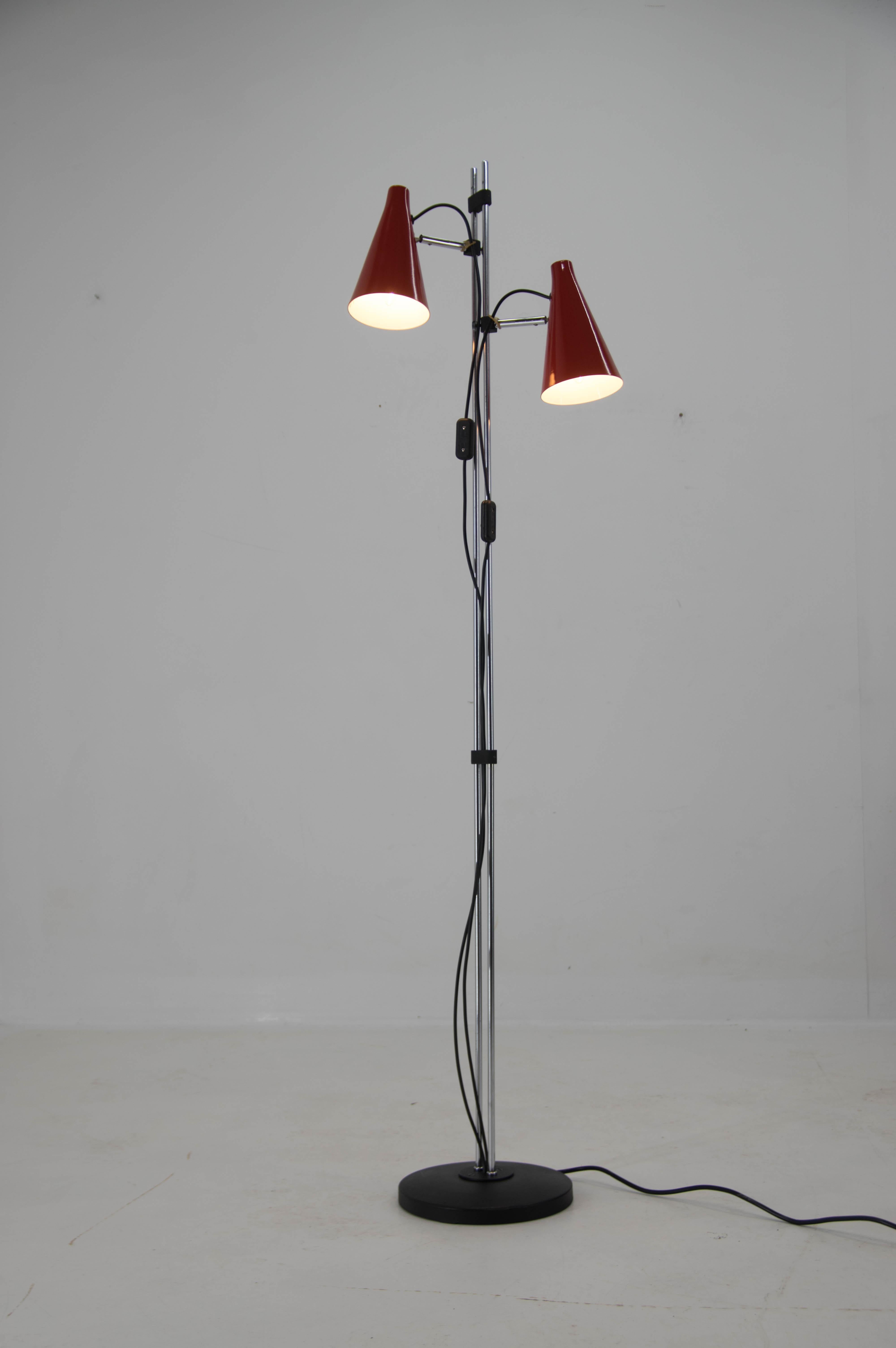 Czech Floor Lamp by Hurka for Lidokov in Perfect Condition, 1960s For Sale
