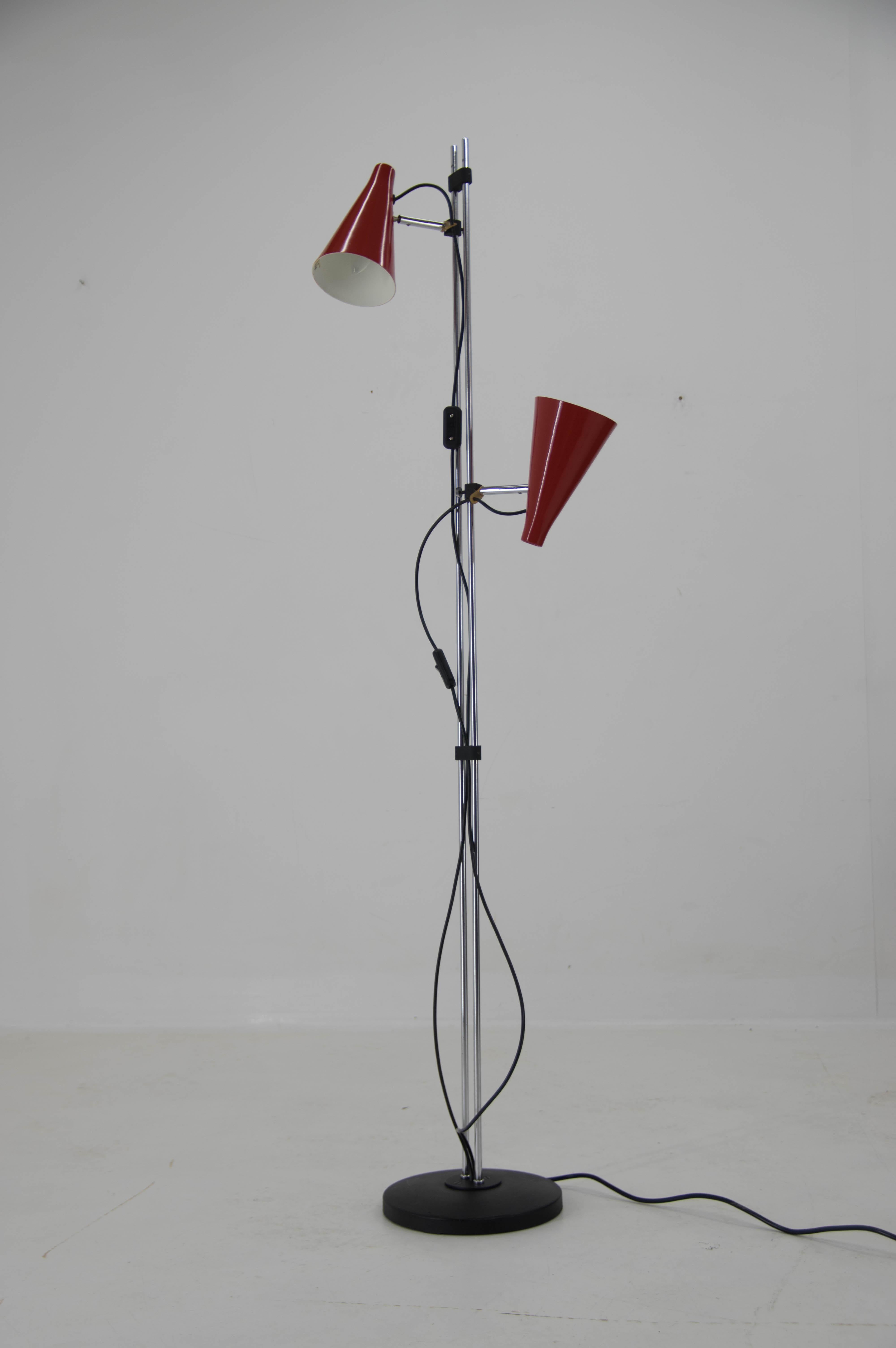 Floor Lamp by Hurka for Lidokov in Perfect Condition, 1960s In Good Condition For Sale In Praha, CZ
